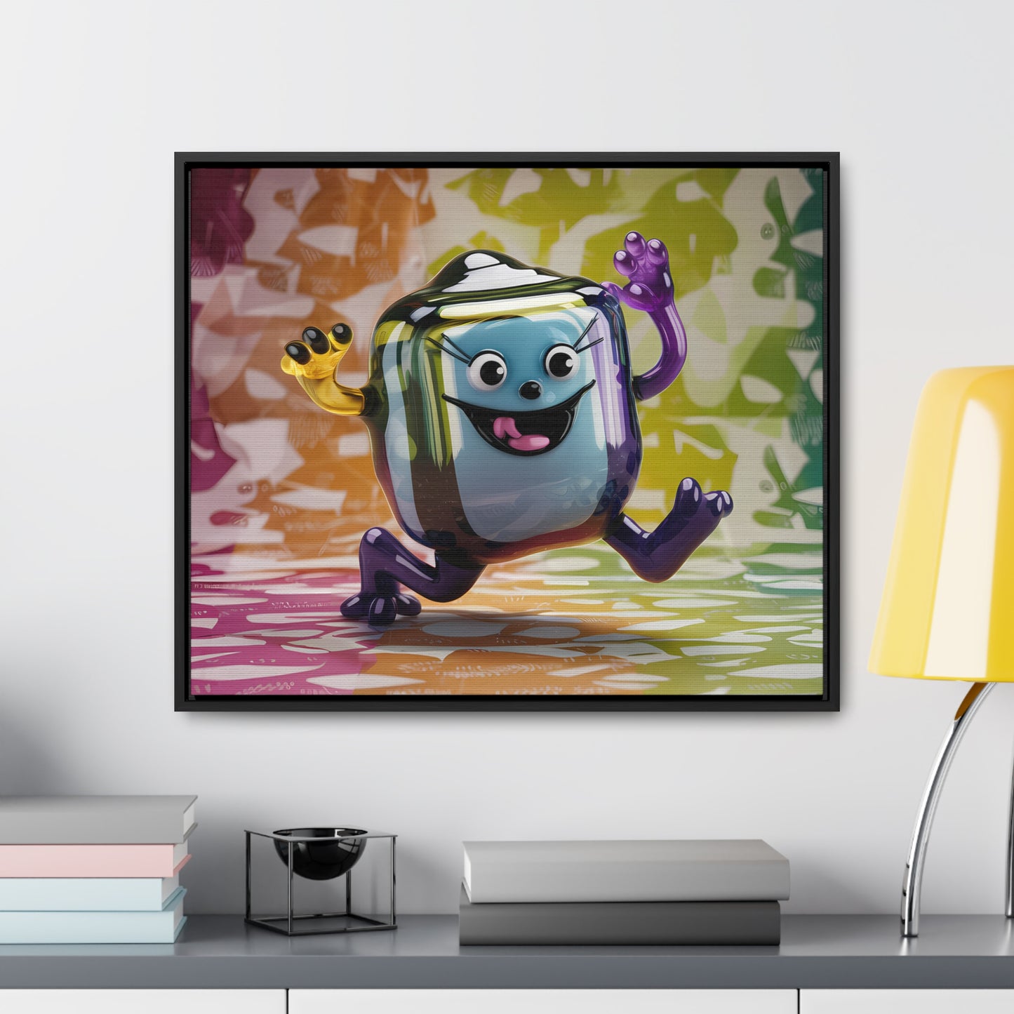 Bubbly Joy in Glass Form - Gallery Canvas Wraps, Horizontal Frame