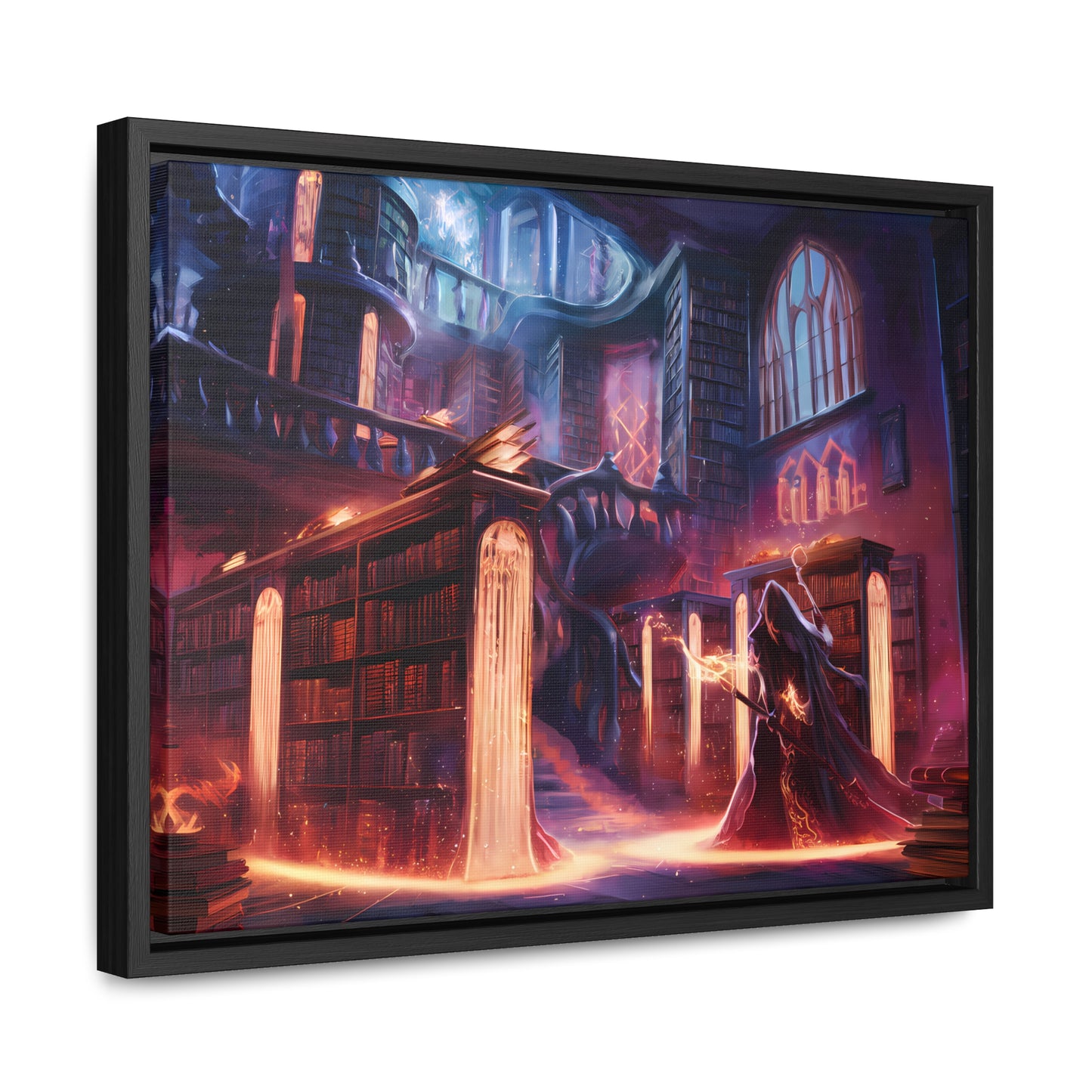The Arcane Library of Eternal Knowledge - Gallery Canvas Wraps, Horizontal Frame
