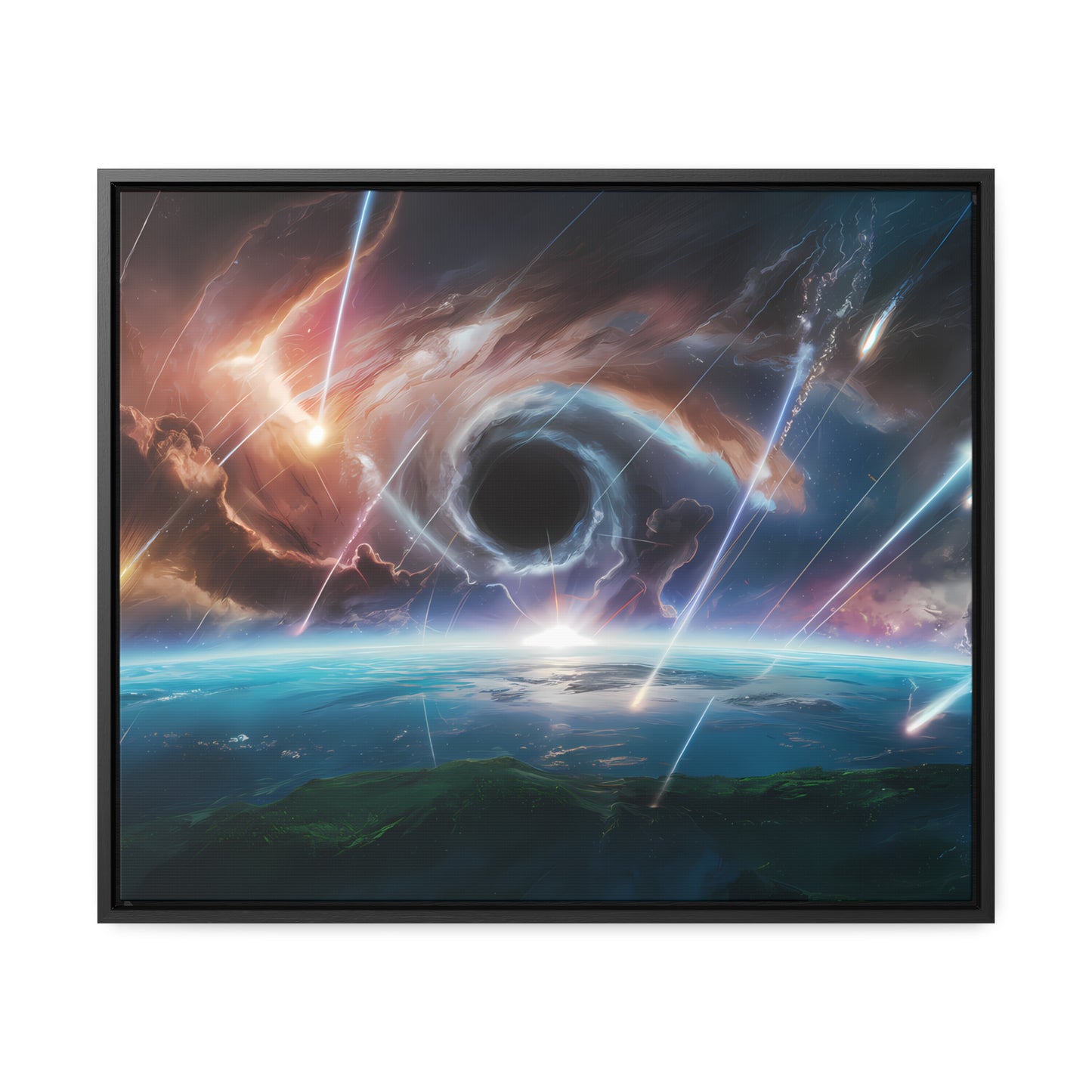 "The Eye of the Cosmic Storm" - Gallery Canvas Wraps, Horizontal Frame