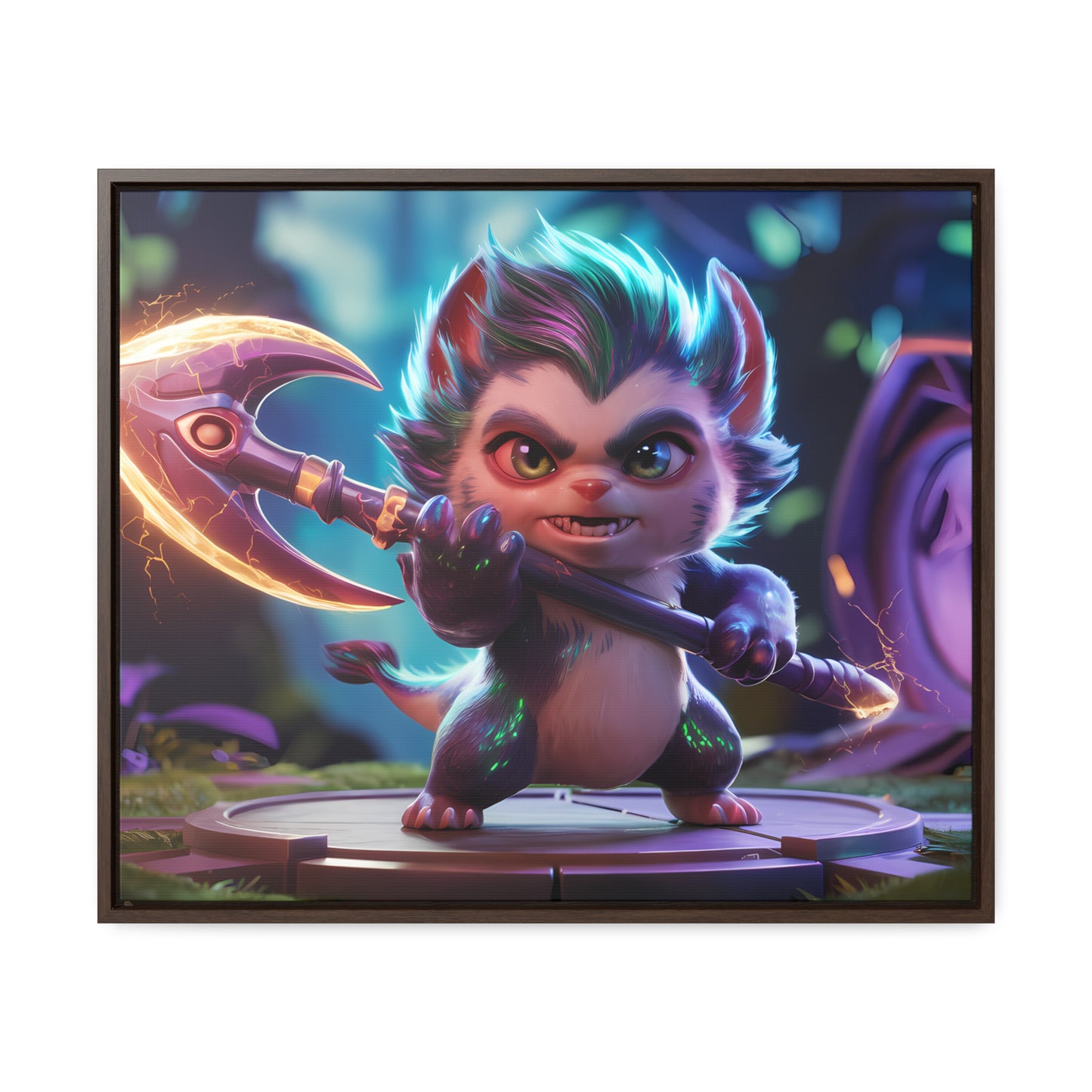 "Fierce Guardian of the Enchanted Forest" - Gallery Canvas Wraps, Horizontal Frame