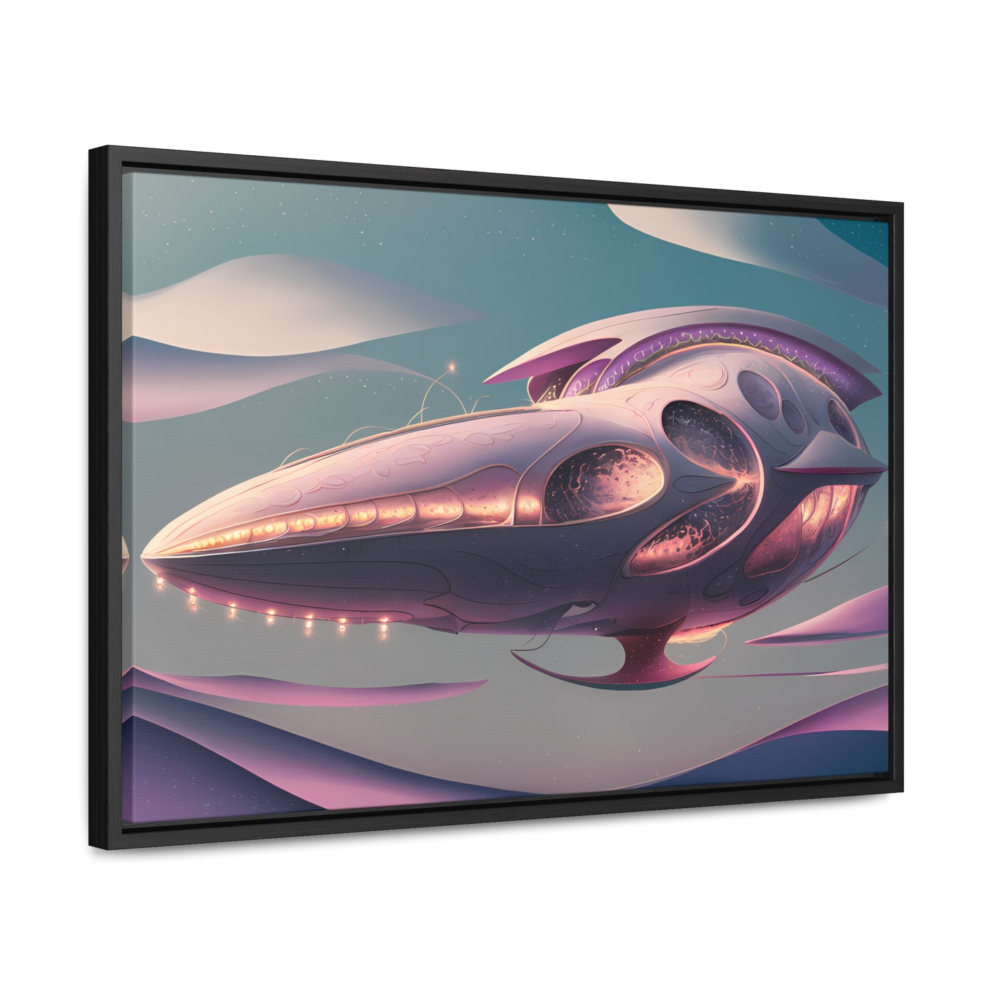 Voyage of the Celestial Whale - Gallery Canvas Wraps, Horizontal Frame