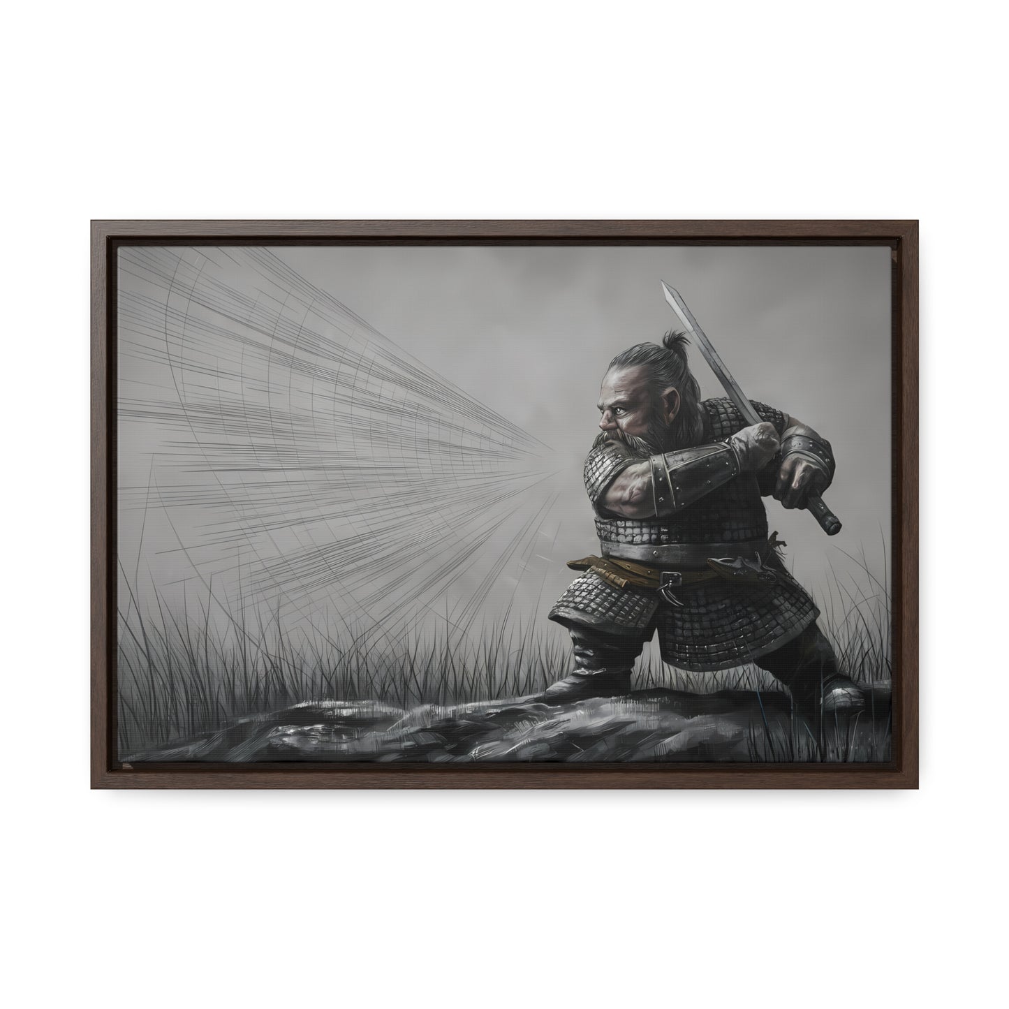 Defender of the Grey Plains - Gallery Canvas Wraps, Horizontal Frame