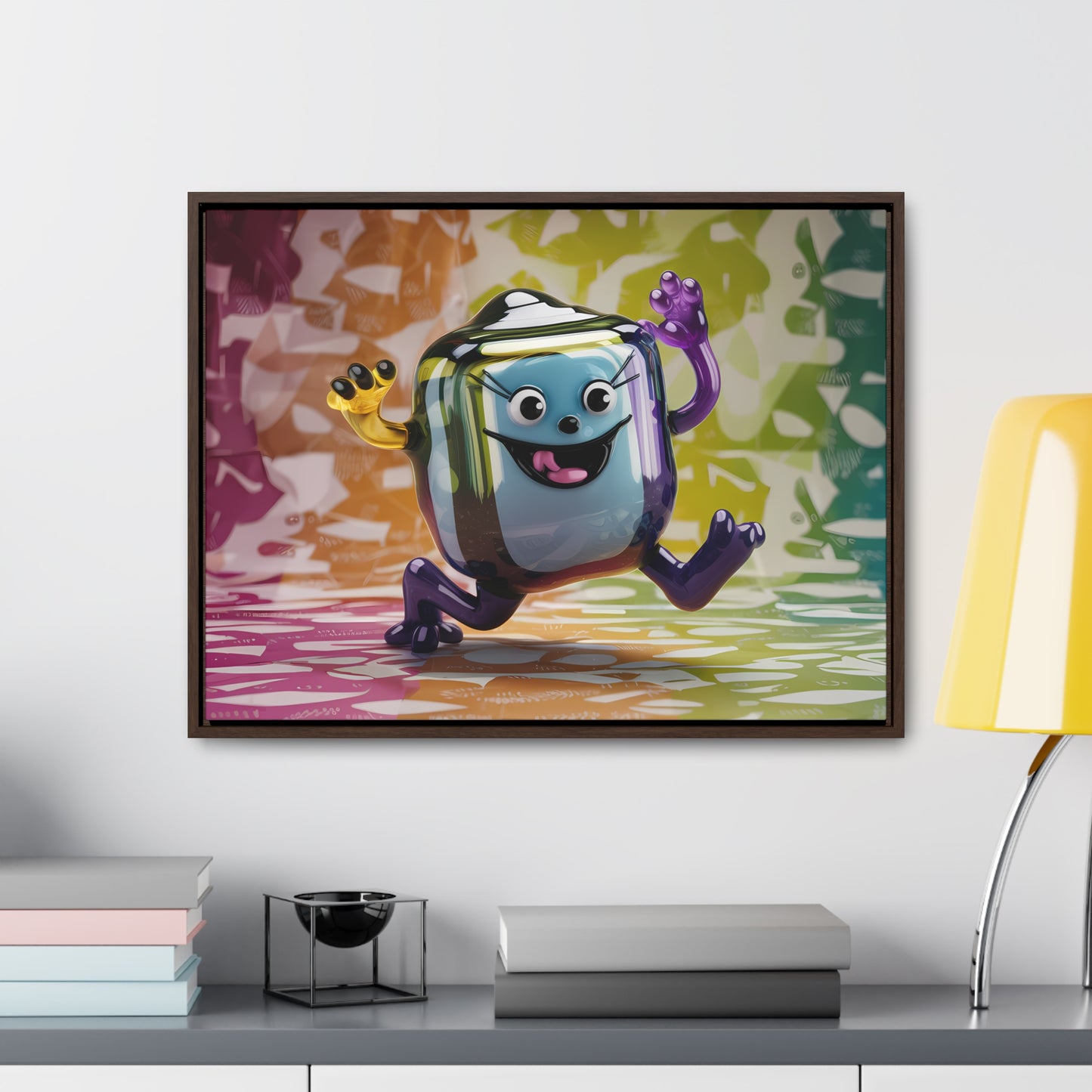 Bubbly Joy in Glass Form - Gallery Canvas Wraps, Horizontal Frame