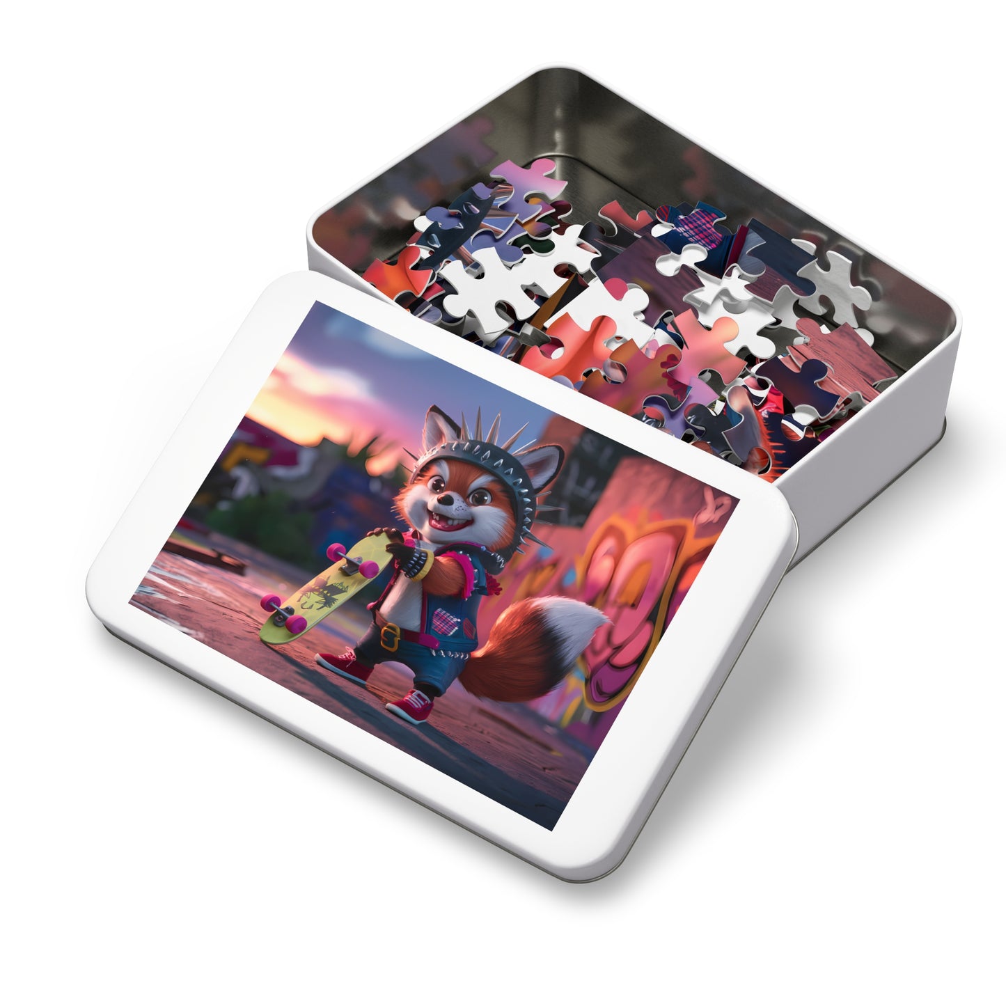 Punk Panda Skater - Jigsaw Puzzle (30, 110, 252, 500,1000-Piece)