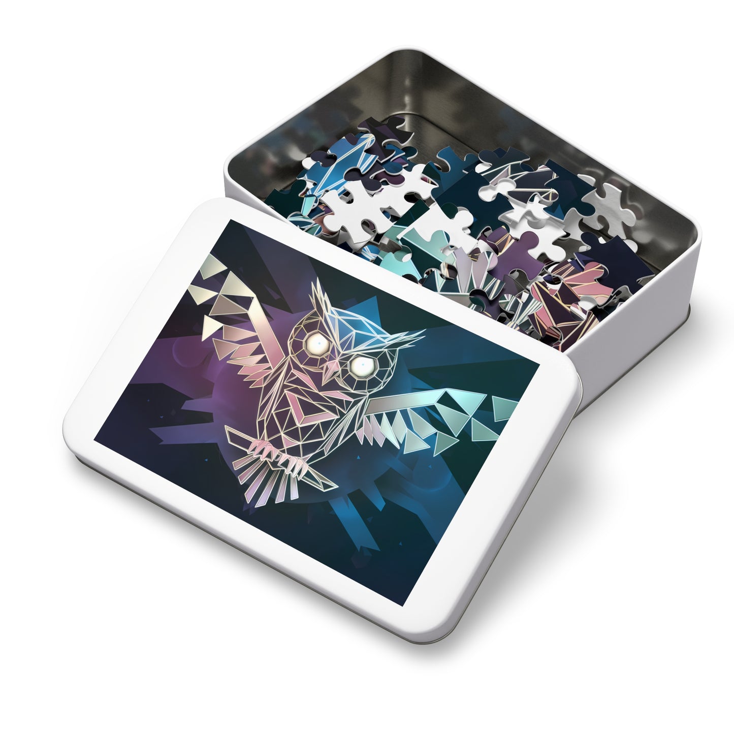 Geometric Owl of the Night - Jigsaw Puzzle (30, 110, 252, 500,1000-Piece)