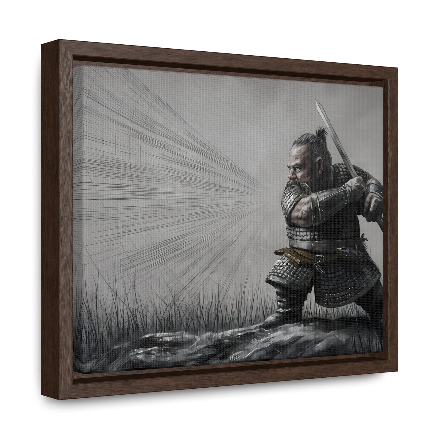 Defender of the Grey Plains - Gallery Canvas Wraps, Horizontal Frame