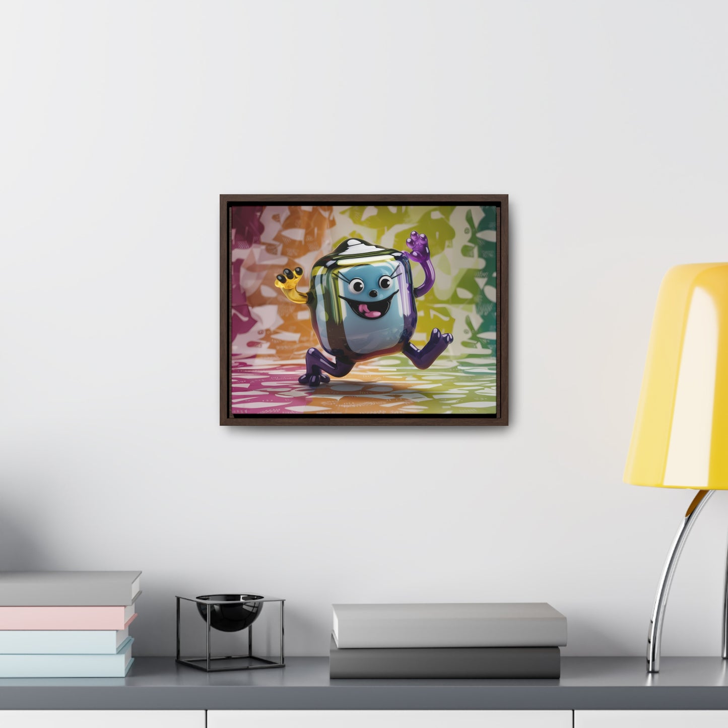 Bubbly Joy in Glass Form - Gallery Canvas Wraps, Horizontal Frame