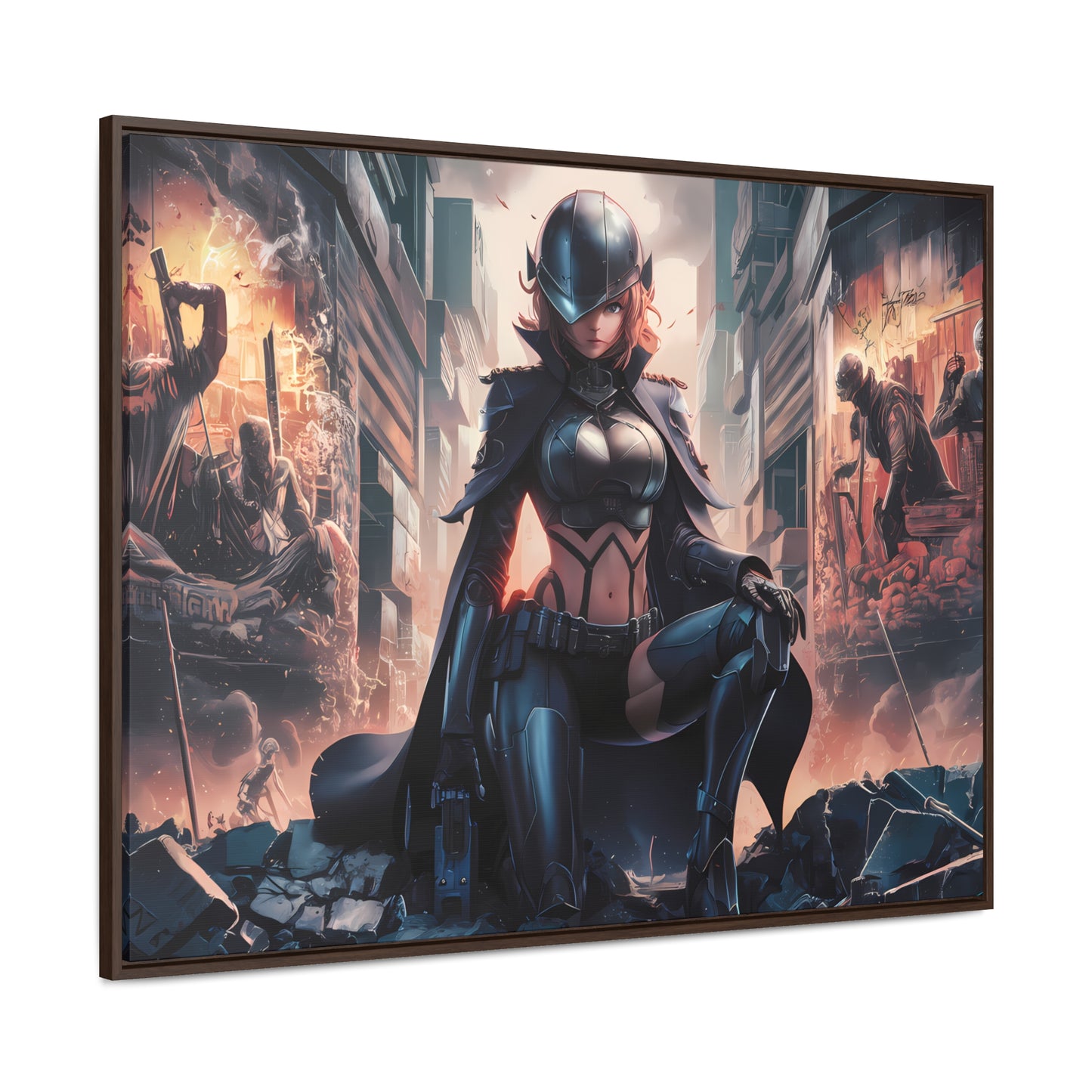 "Shadow of the Resistance" - Gallery Canvas Wraps, Horizontal Frame