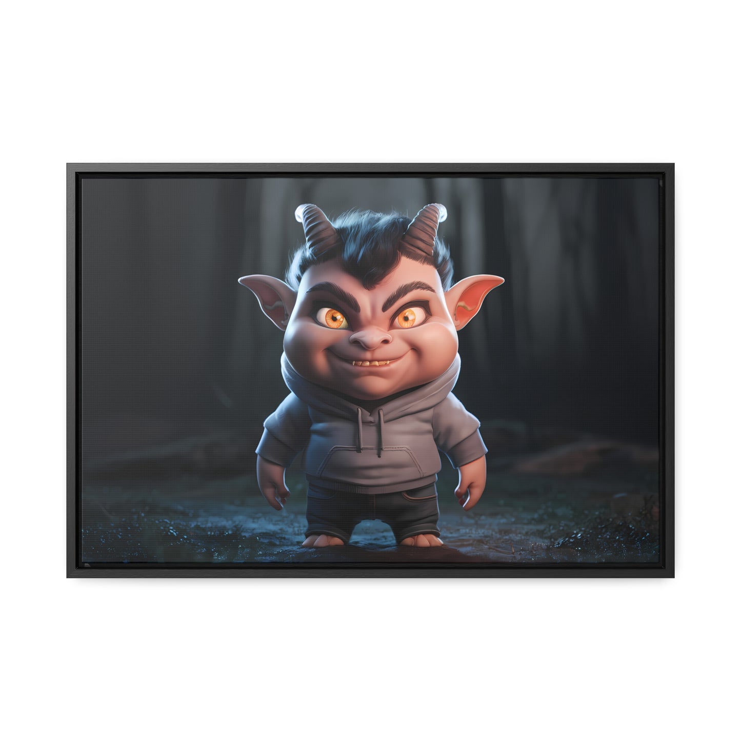 "Forest Mischief" - Gallery Canvas Wraps, Horizontal Frame