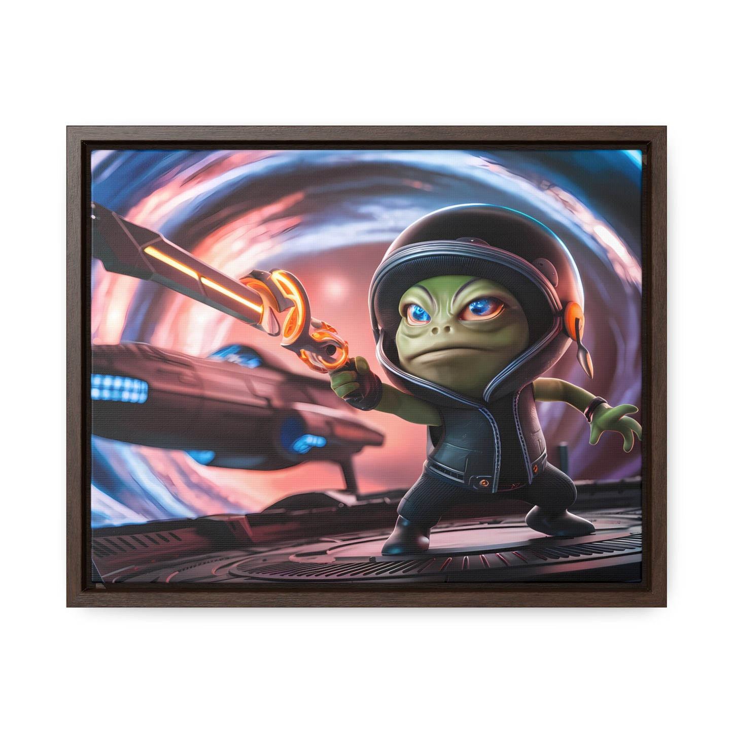 Galactic Guardian: Defender of the Stars - Gallery Canvas Wraps, Horizontal Frame