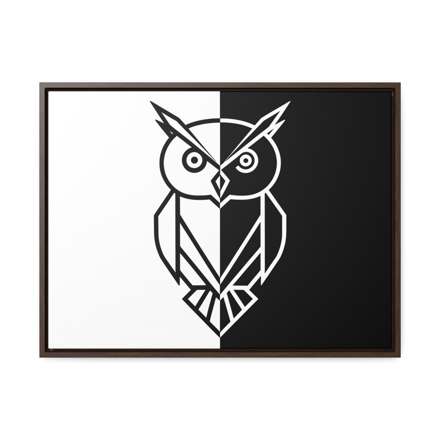 Duality of the Owl - Gallery Canvas Wraps, Horizontal Frame