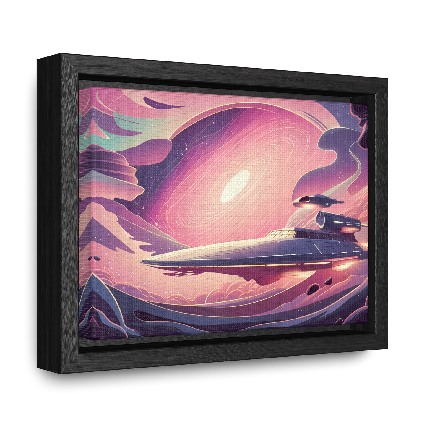 Voyage Through the Cosmic Vortex - Gallery Canvas Wraps, Horizontal Frame