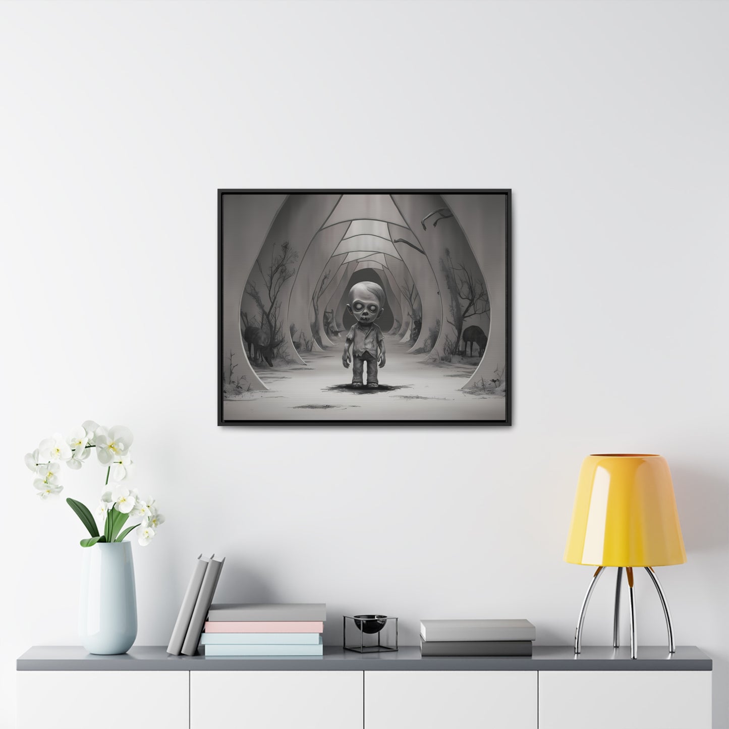 "Echoes of the Forgotten" - Gallery Canvas Wraps, Horizontal Frame
