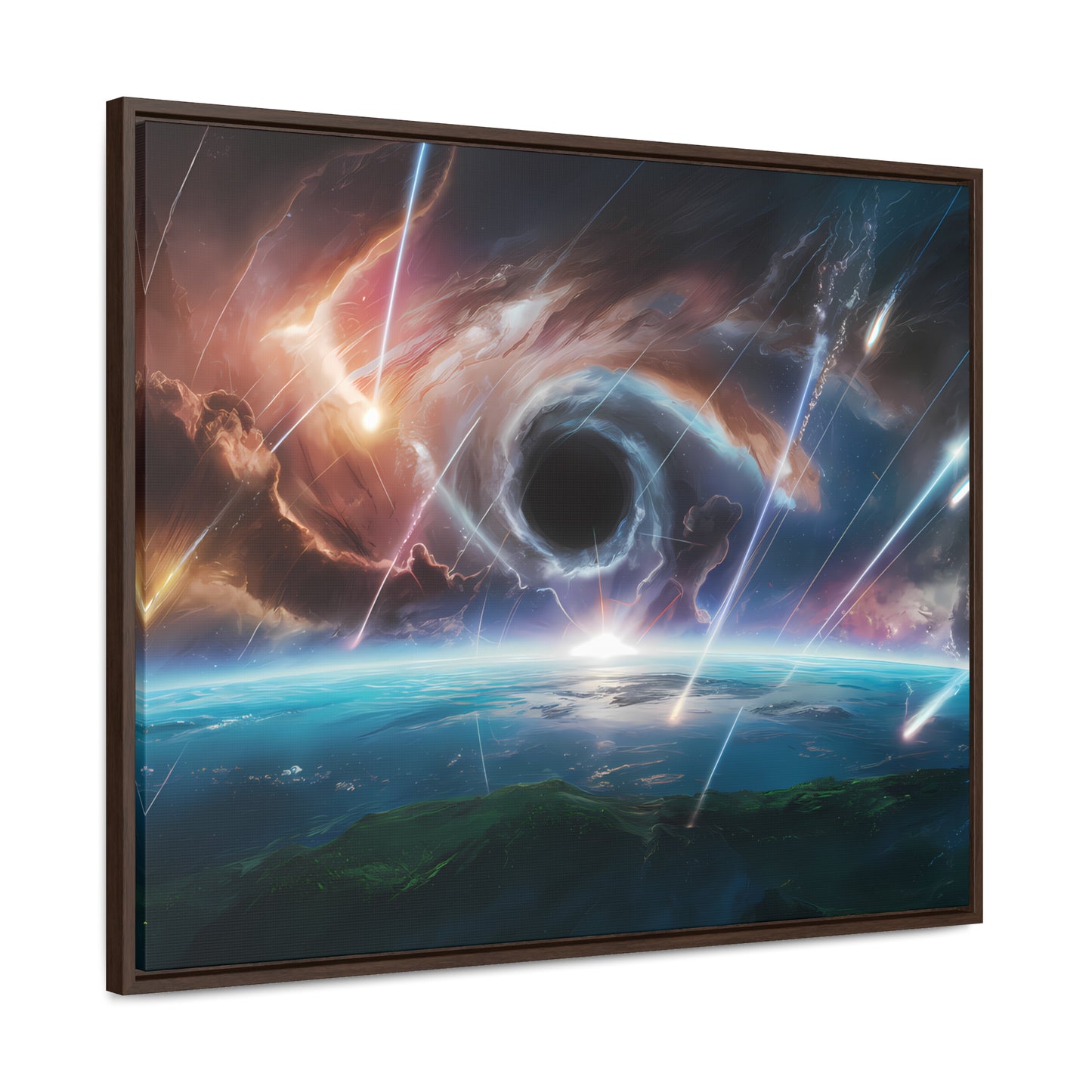 "The Eye of the Cosmic Storm" - Gallery Canvas Wraps, Horizontal Frame
