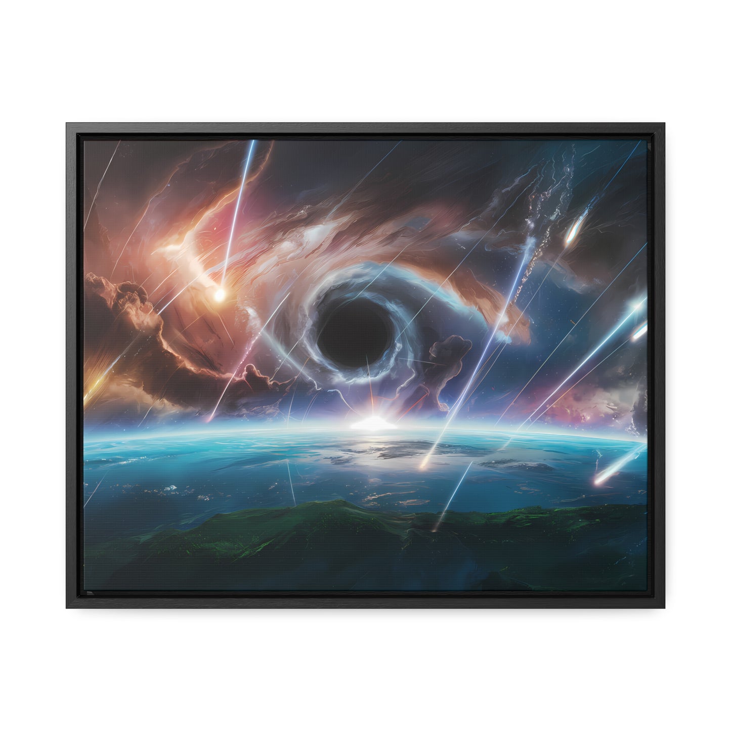 "The Eye of the Cosmic Storm" - Gallery Canvas Wraps, Horizontal Frame