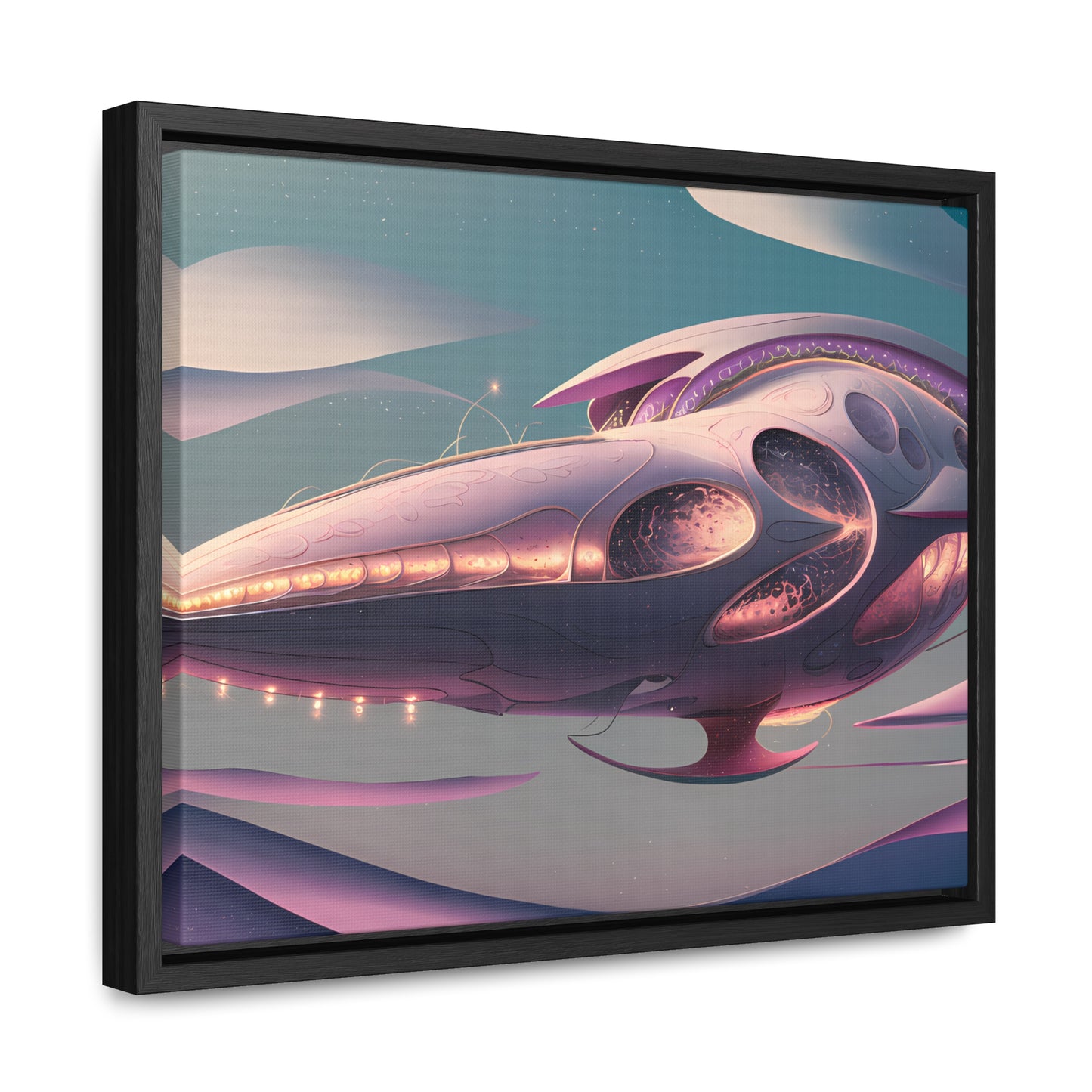 Voyage of the Celestial Whale - Gallery Canvas Wraps, Horizontal Frame