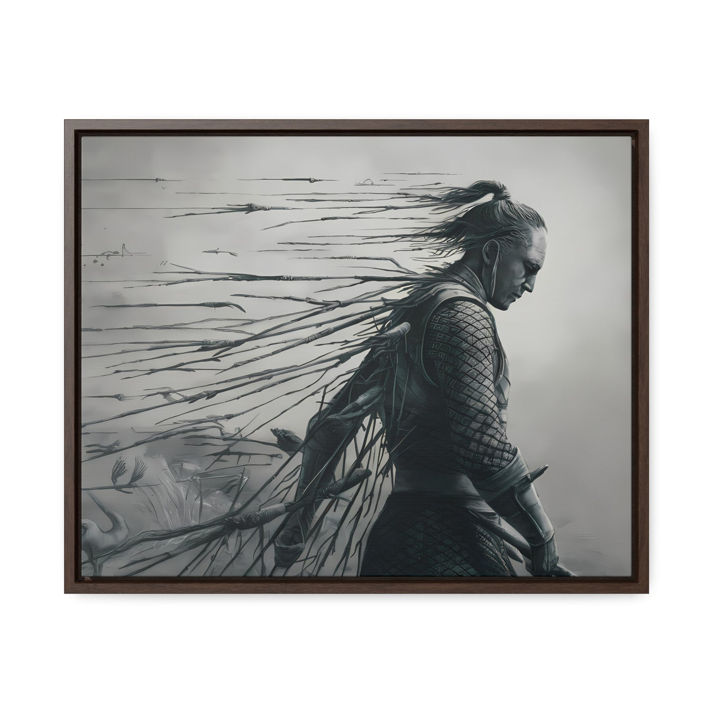 "Endurance in Silence" - Gallery Canvas Wraps, Horizontal Frame