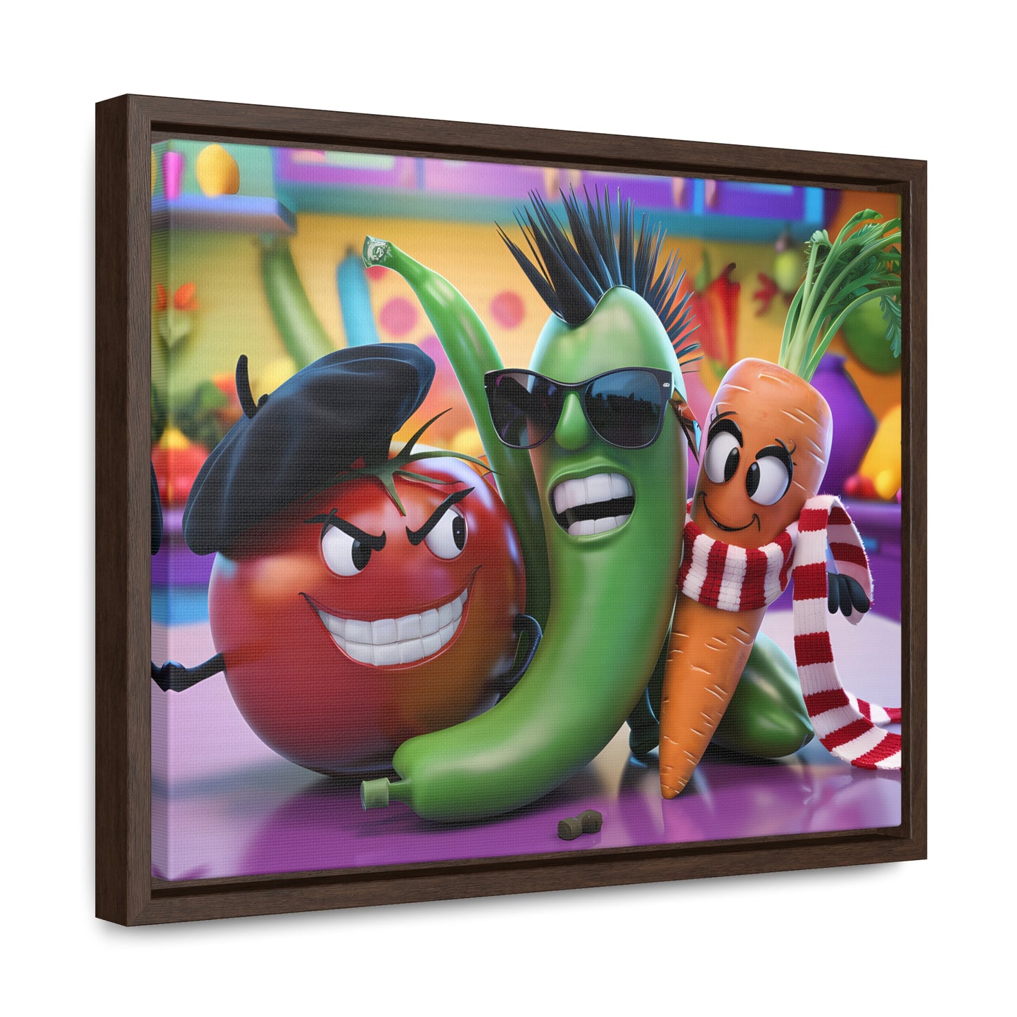 Veggie Rebels - Gallery Canvas Wraps, Horizontal Frame