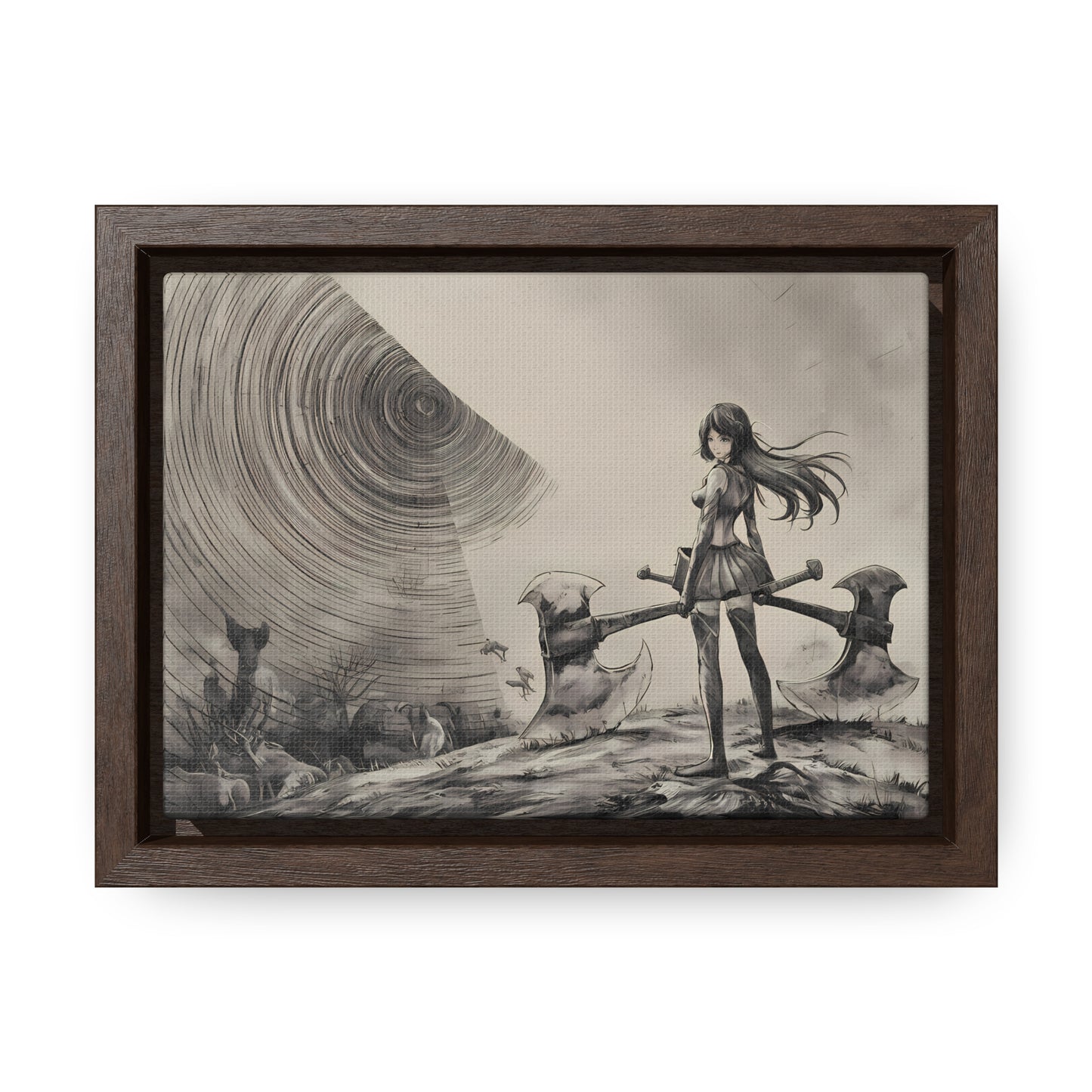Echoes of the Abyss - Gallery Canvas Wraps, Horizontal Frame