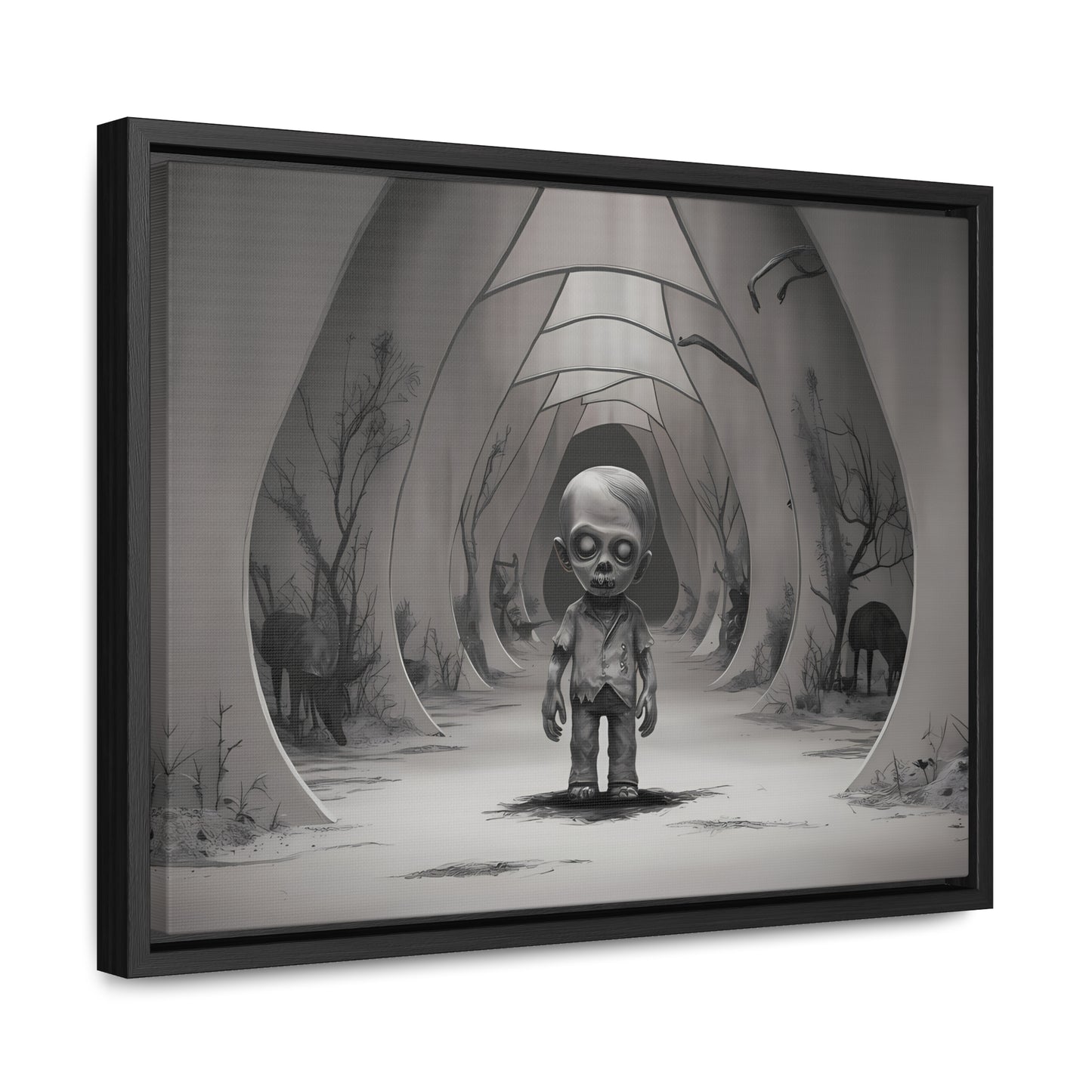 "Echoes of the Forgotten" - Gallery Canvas Wraps, Horizontal Frame