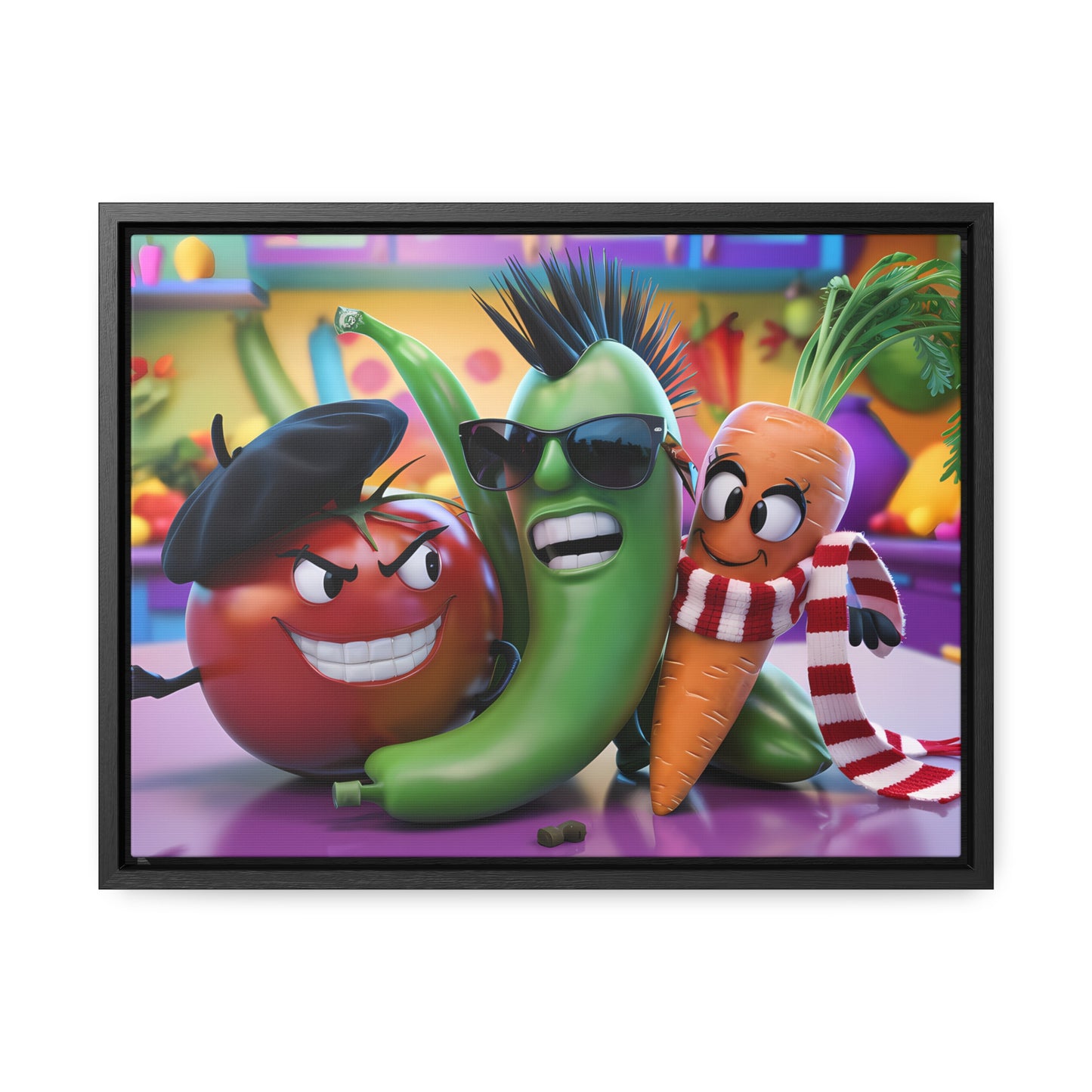Veggie Rebels - Gallery Canvas Wraps, Horizontal Frame