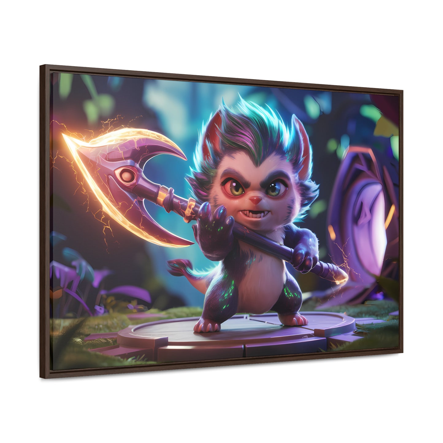 "Fierce Guardian of the Enchanted Forest" - Gallery Canvas Wraps, Horizontal Frame