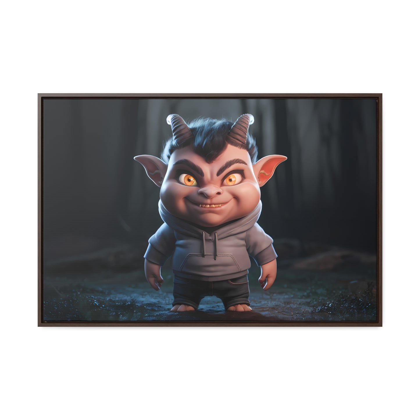 "Forest Mischief" - Gallery Canvas Wraps, Horizontal Frame