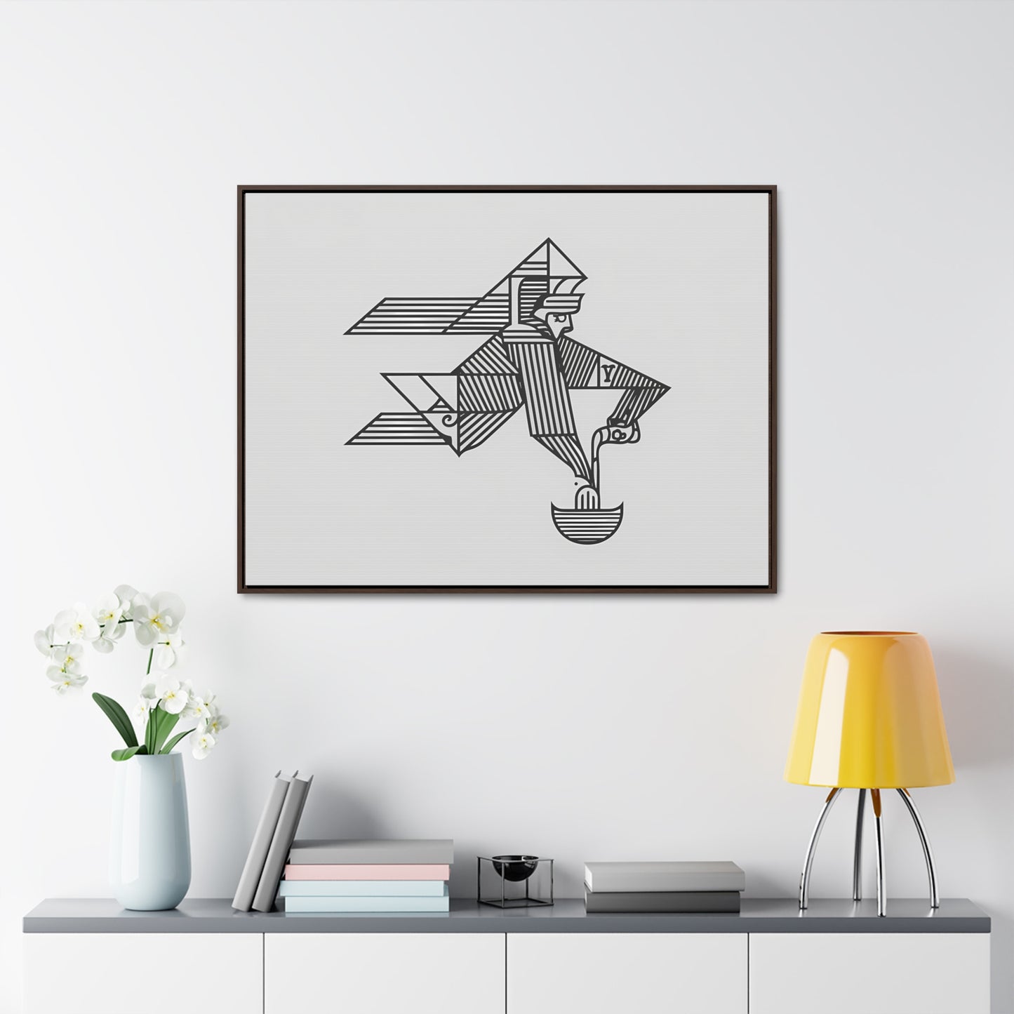 "The Water Bearer" - Gallery Canvas Wraps, Horizontal Frame