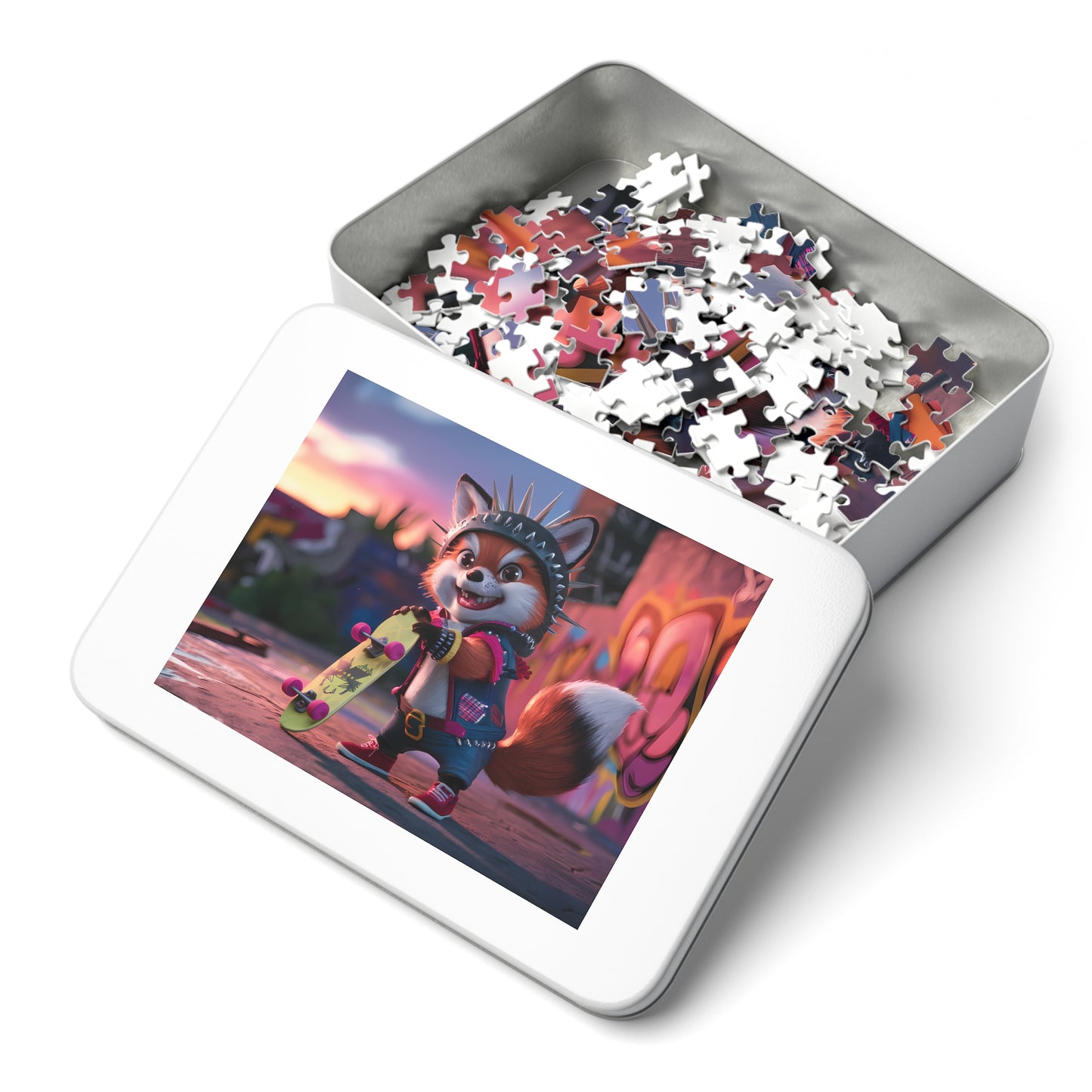 Punk Panda Skater - Jigsaw Puzzle (30, 110, 252, 500,1000-Piece)