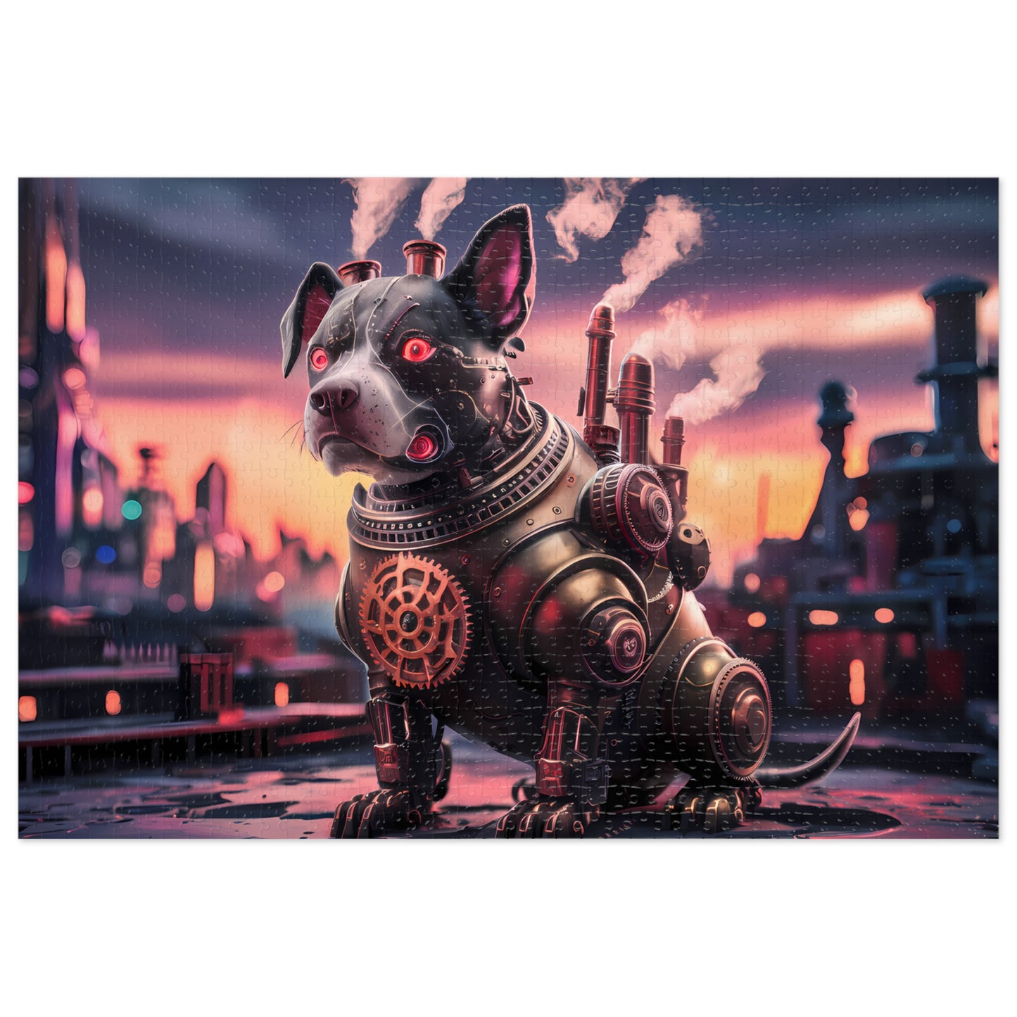 "Steam-Powered Sentinel" - Jigsaw Puzzle (30, 110, 252, 500,1000-Piece)