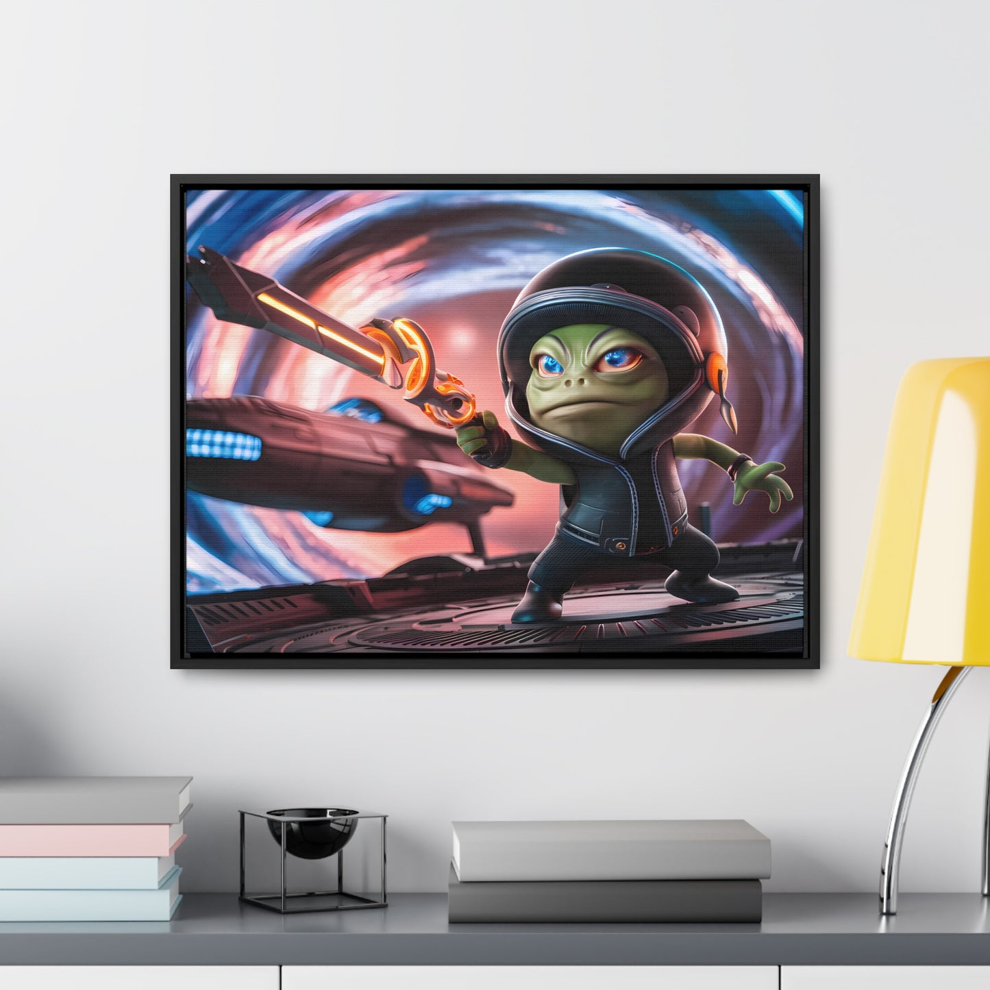 Galactic Guardian: Defender of the Stars - Gallery Canvas Wraps, Horizontal Frame