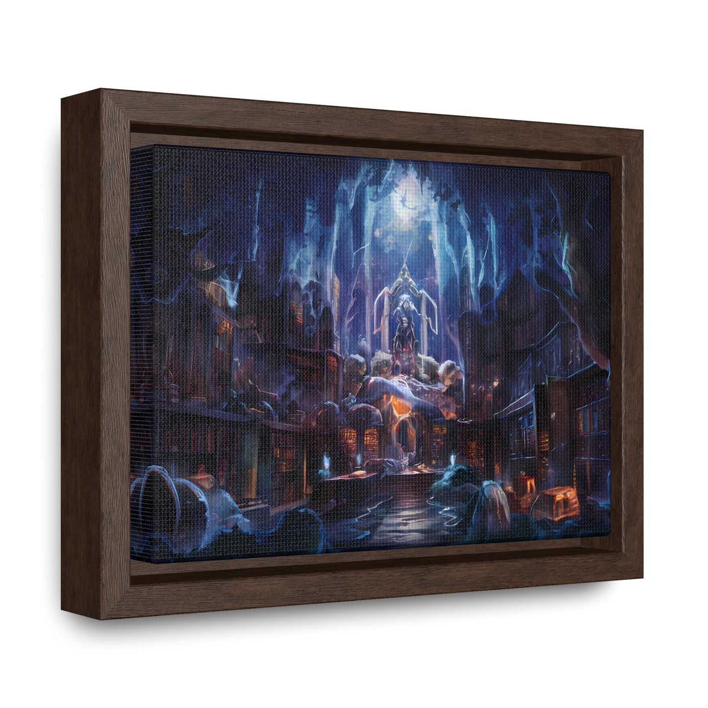 Sanctuary of the Forgotten Tomes - Gallery Canvas Wraps, Horizontal Frame