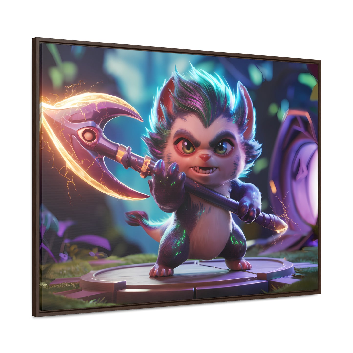 "Fierce Guardian of the Enchanted Forest" - Gallery Canvas Wraps, Horizontal Frame