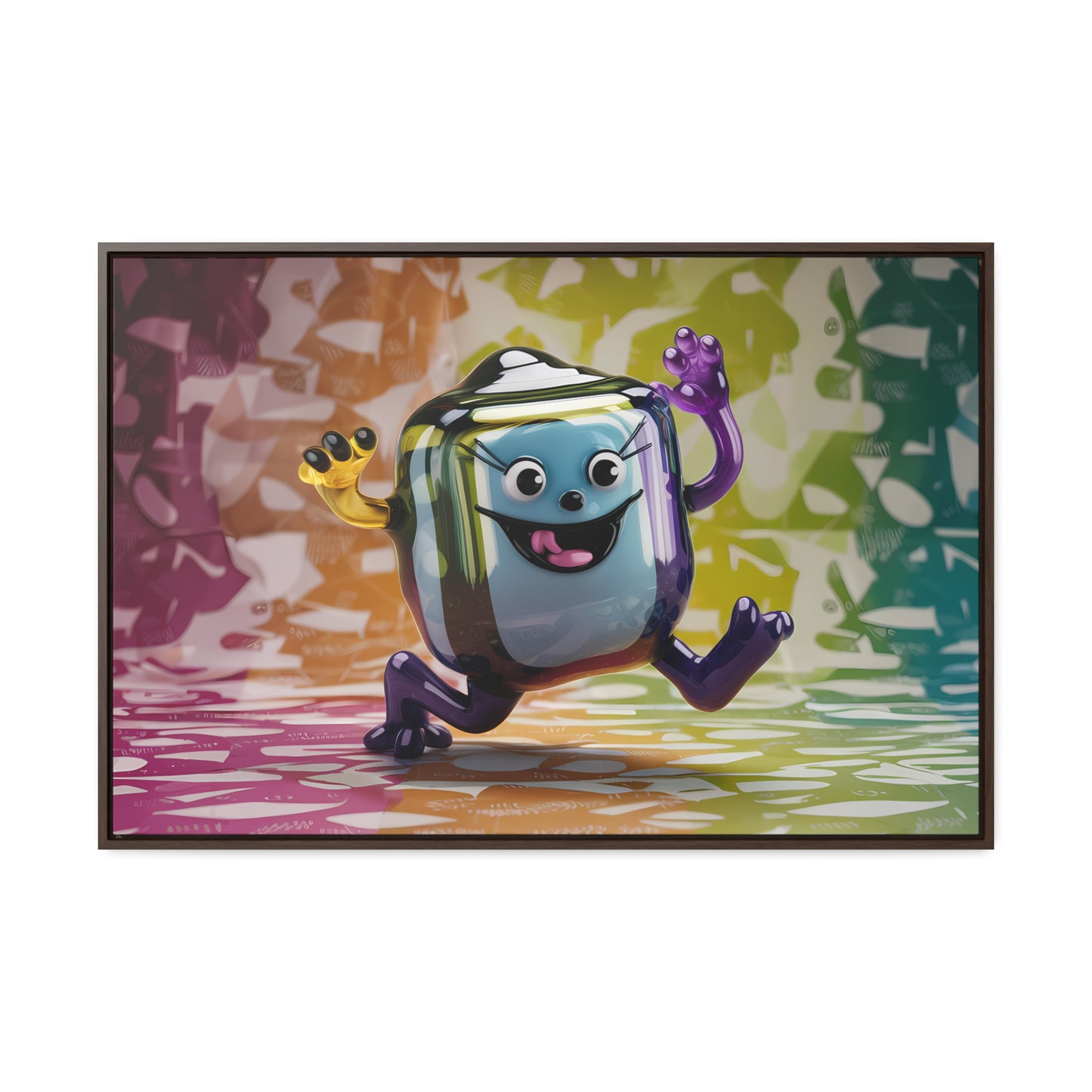 Bubbly Joy in Glass Form - Gallery Canvas Wraps, Horizontal Frame