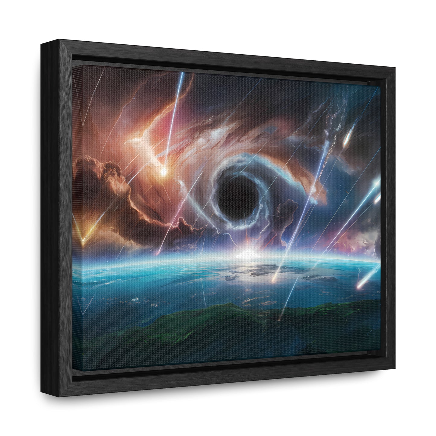 "The Eye of the Cosmic Storm" - Gallery Canvas Wraps, Horizontal Frame