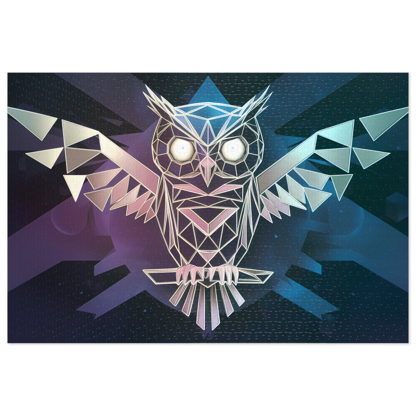 Geometric Owl of the Night - Jigsaw Puzzle (30, 110, 252, 500,1000-Piece)