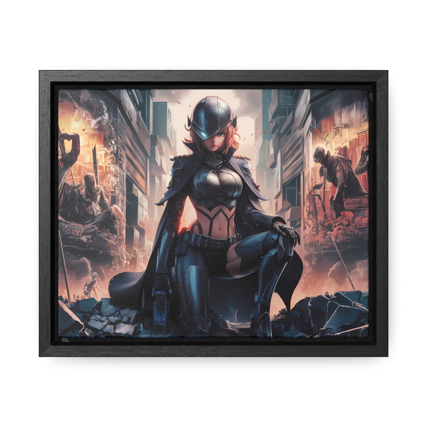 "Shadow of the Resistance" - Gallery Canvas Wraps, Horizontal Frame