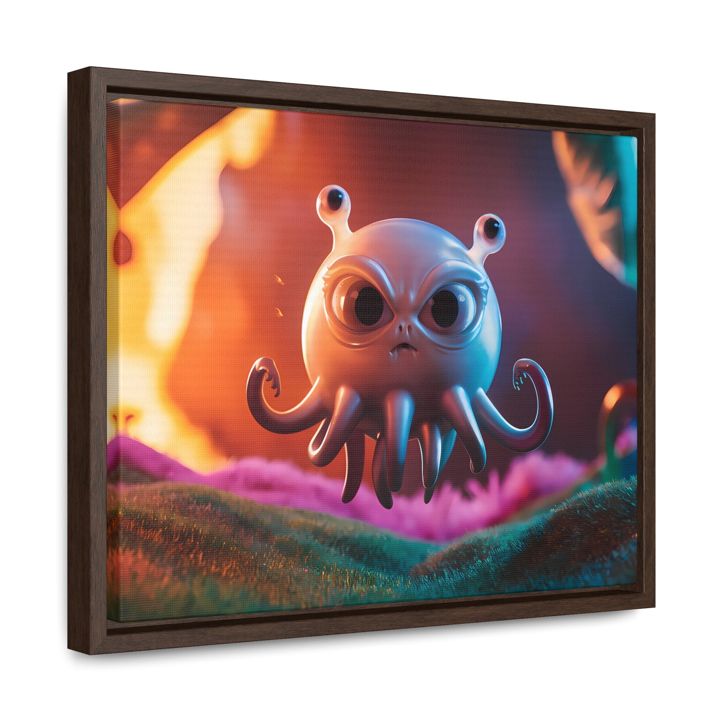 Wrath of the Alien Cephalopod - Gallery Canvas Wraps, Horizontal Frame