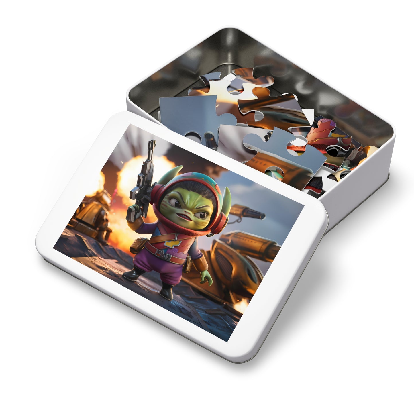 Space Commando in Action - Jigsaw Puzzle (30, 110, 252, 500,1000-Piece)