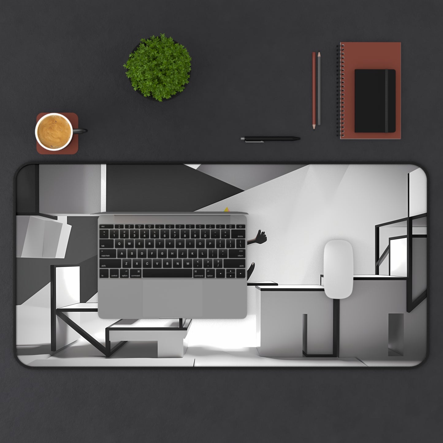 The Pyramid's Leap - Desk Mat