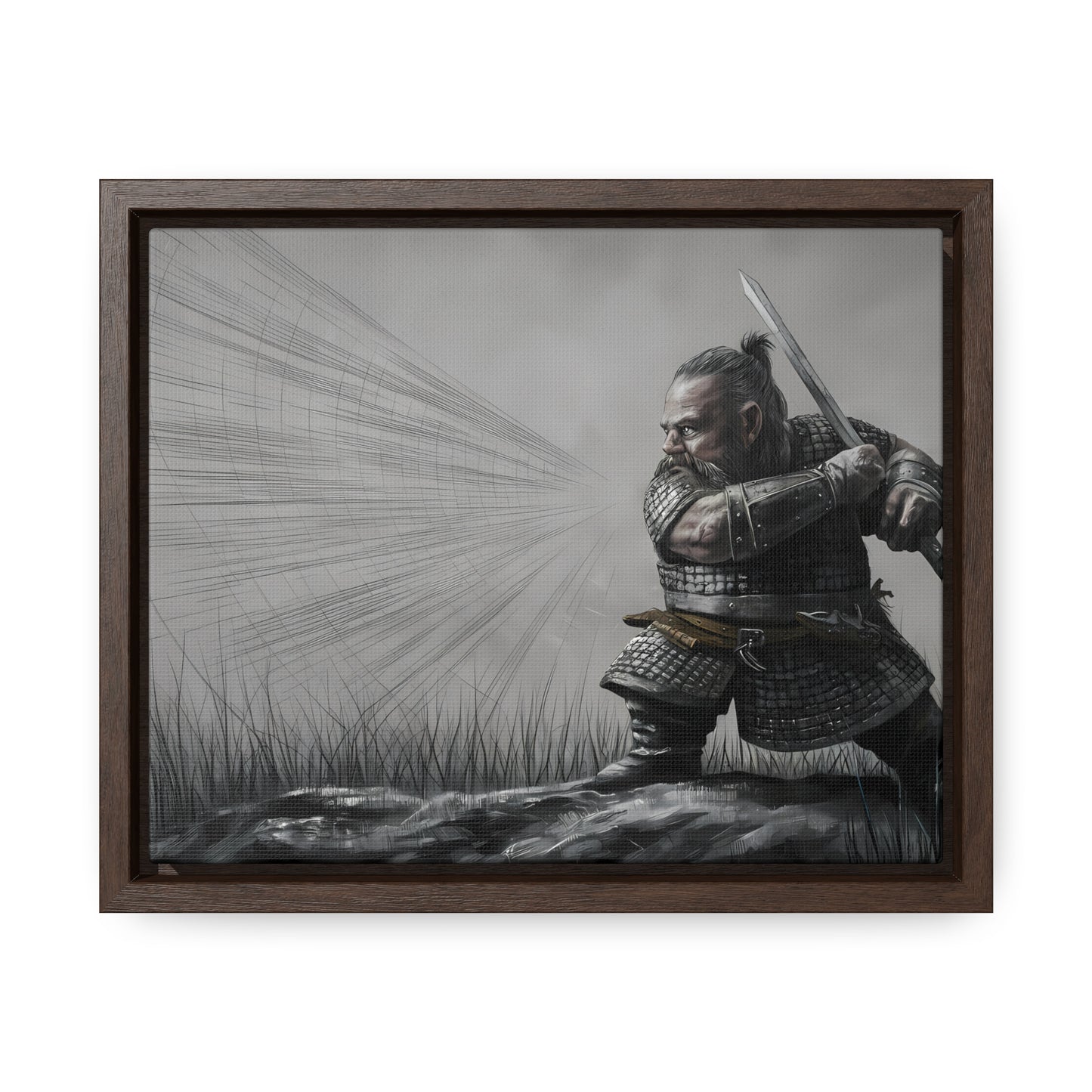 Defender of the Grey Plains - Gallery Canvas Wraps, Horizontal Frame