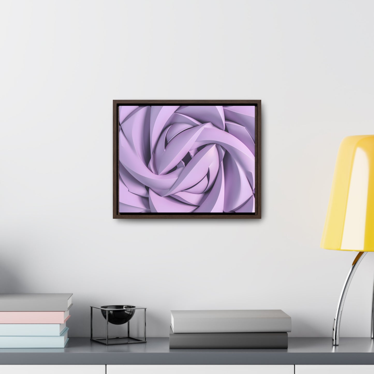 Spiral Petals - Gallery Canvas Wraps, Horizontal Frame