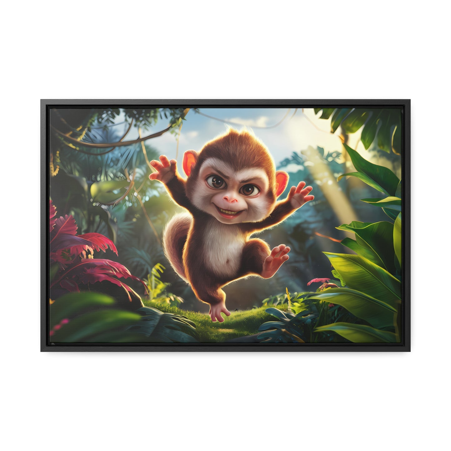 Jungle Joy - Gallery Canvas Wraps, Horizontal Frame