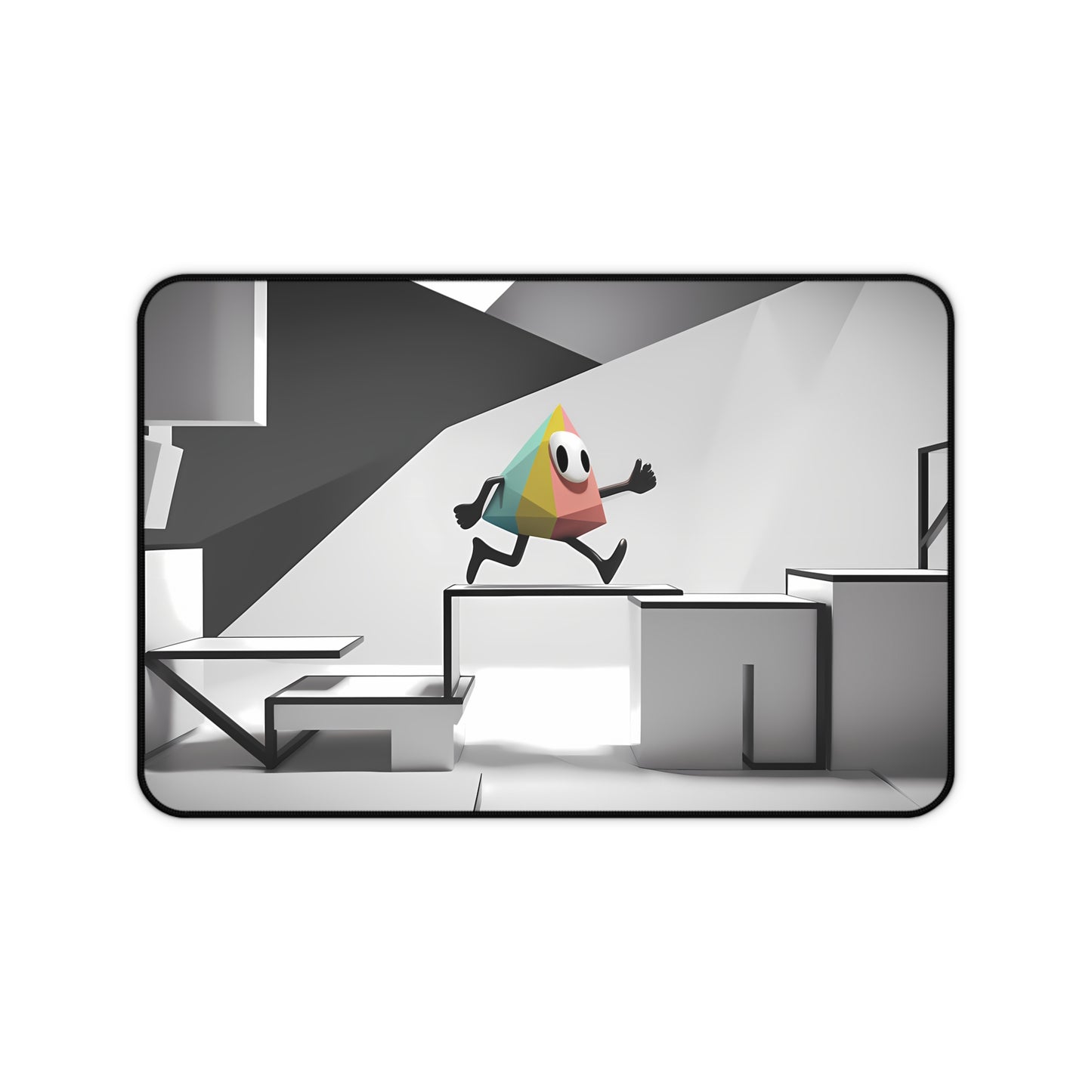 The Pyramid's Leap - Desk Mat