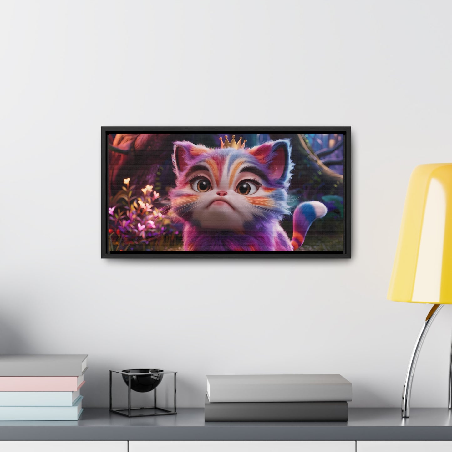 Regal Whiskers in the Enchanted Forest - Gallery Canvas Wraps, Horizontal Frame
