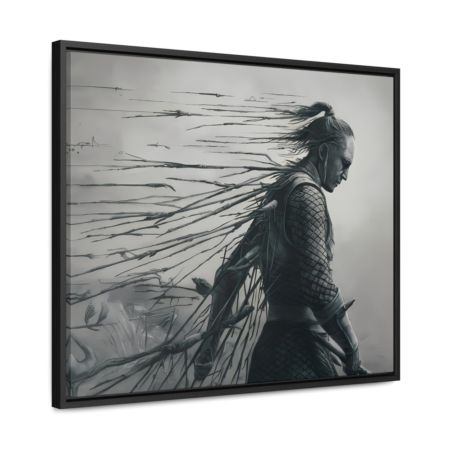 "Endurance in Silence" - Gallery Canvas Wraps, Horizontal Frame