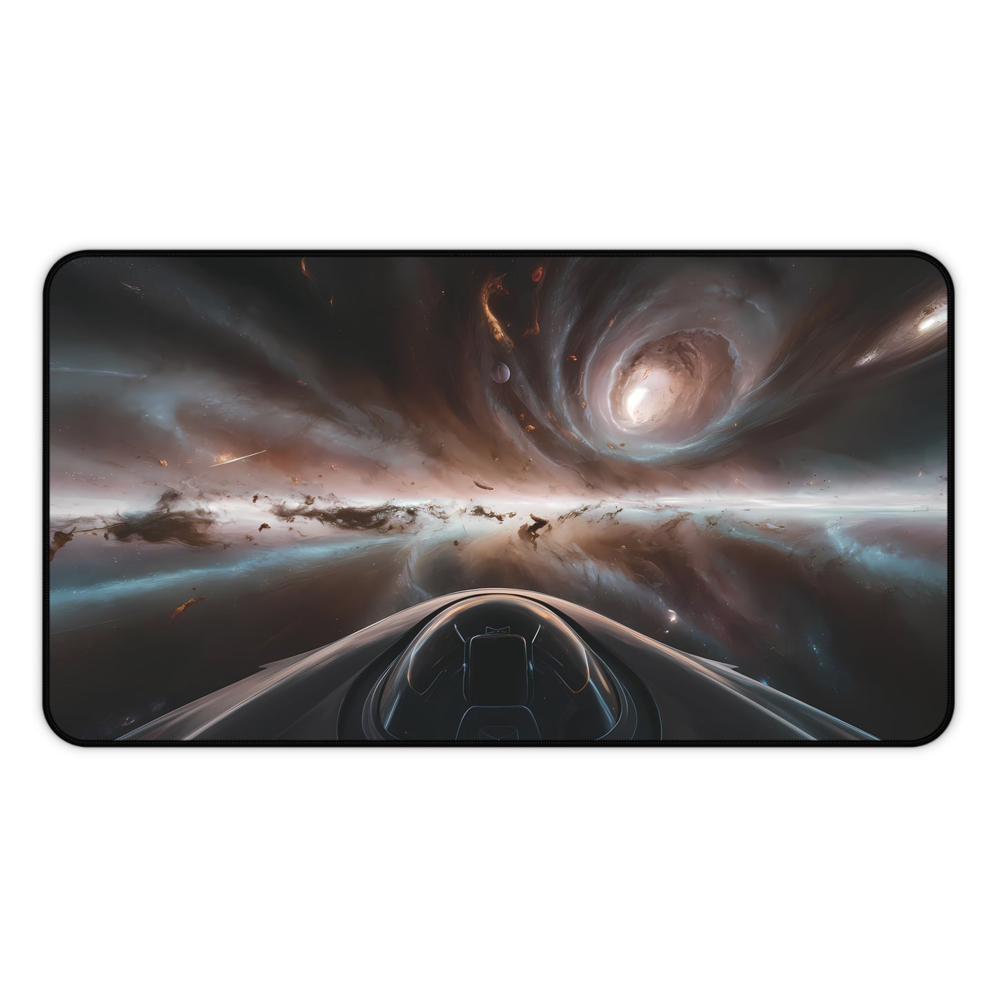 Space viewed out of a Space Ship - Desk Mat