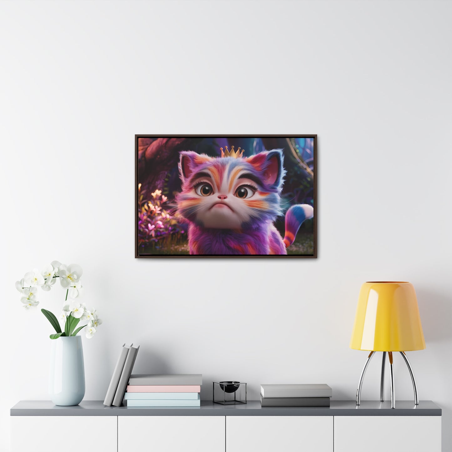 Regal Whiskers in the Enchanted Forest - Gallery Canvas Wraps, Horizontal Frame