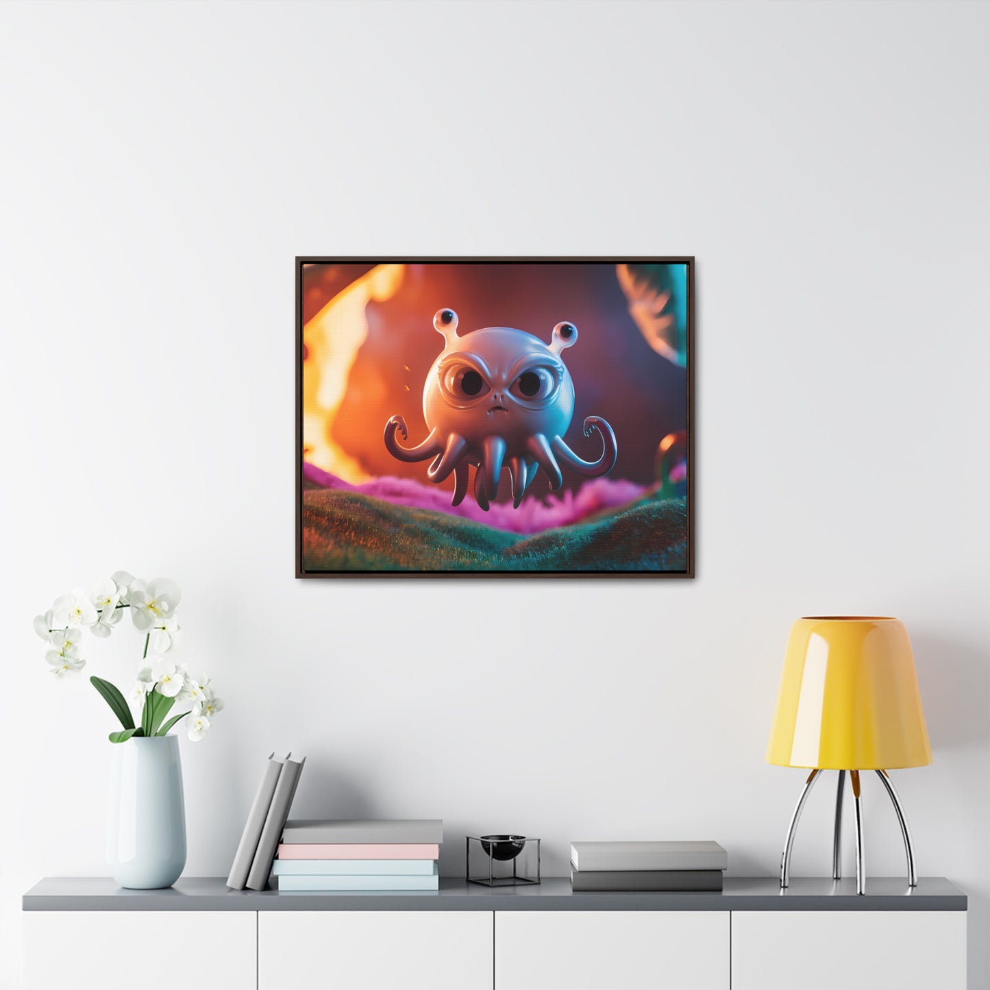 Wrath of the Alien Cephalopod - Gallery Canvas Wraps, Horizontal Frame