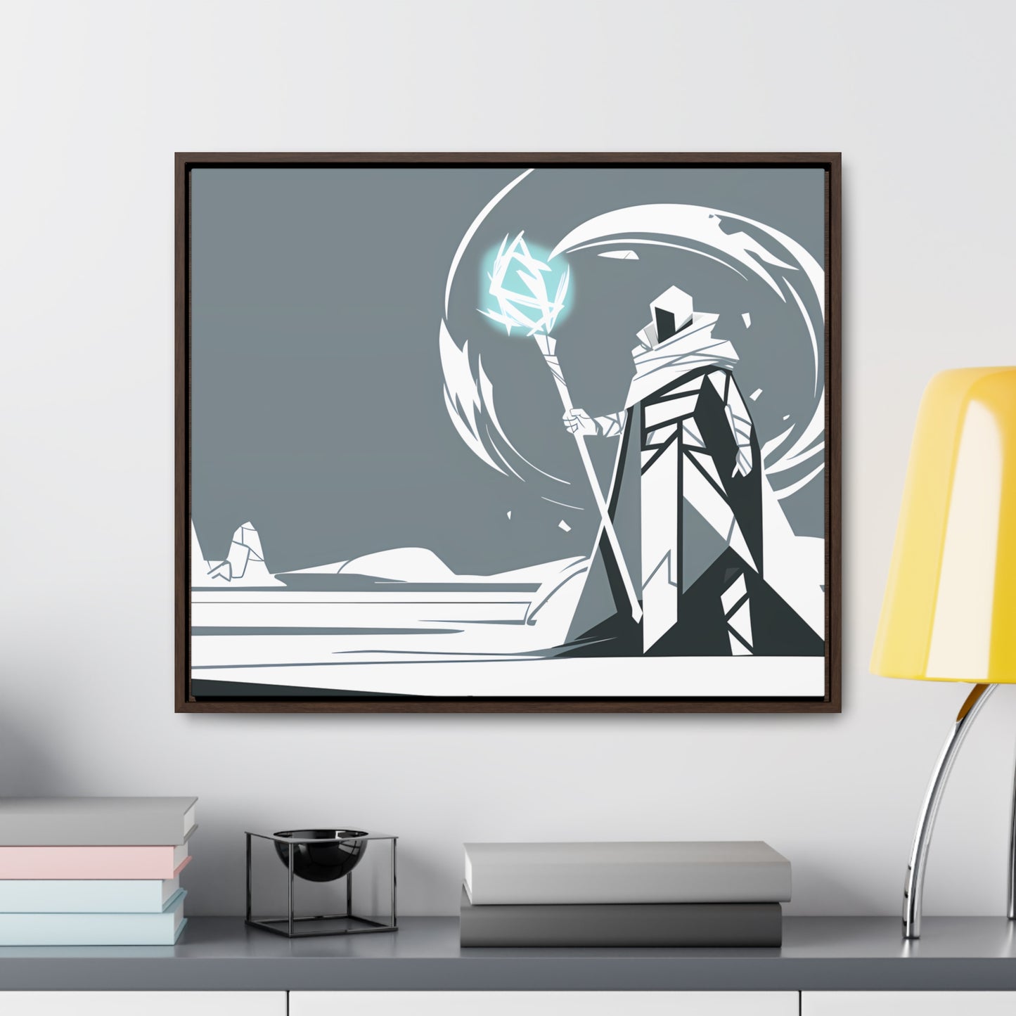 Mage of the Frozen Wastes - Gallery Canvas Wraps, Horizontal Frame